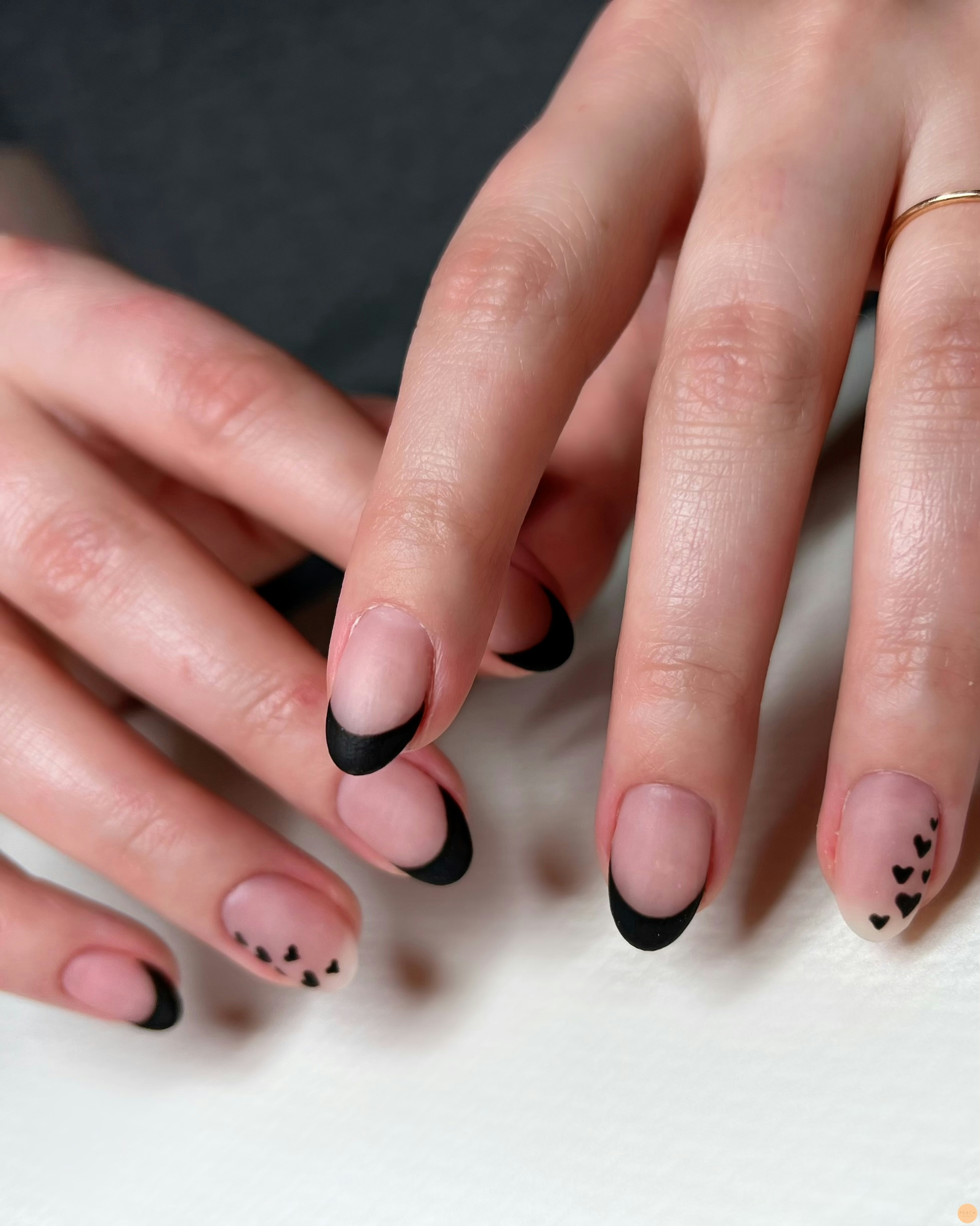 Alla hjärtans dag naglar 🖤