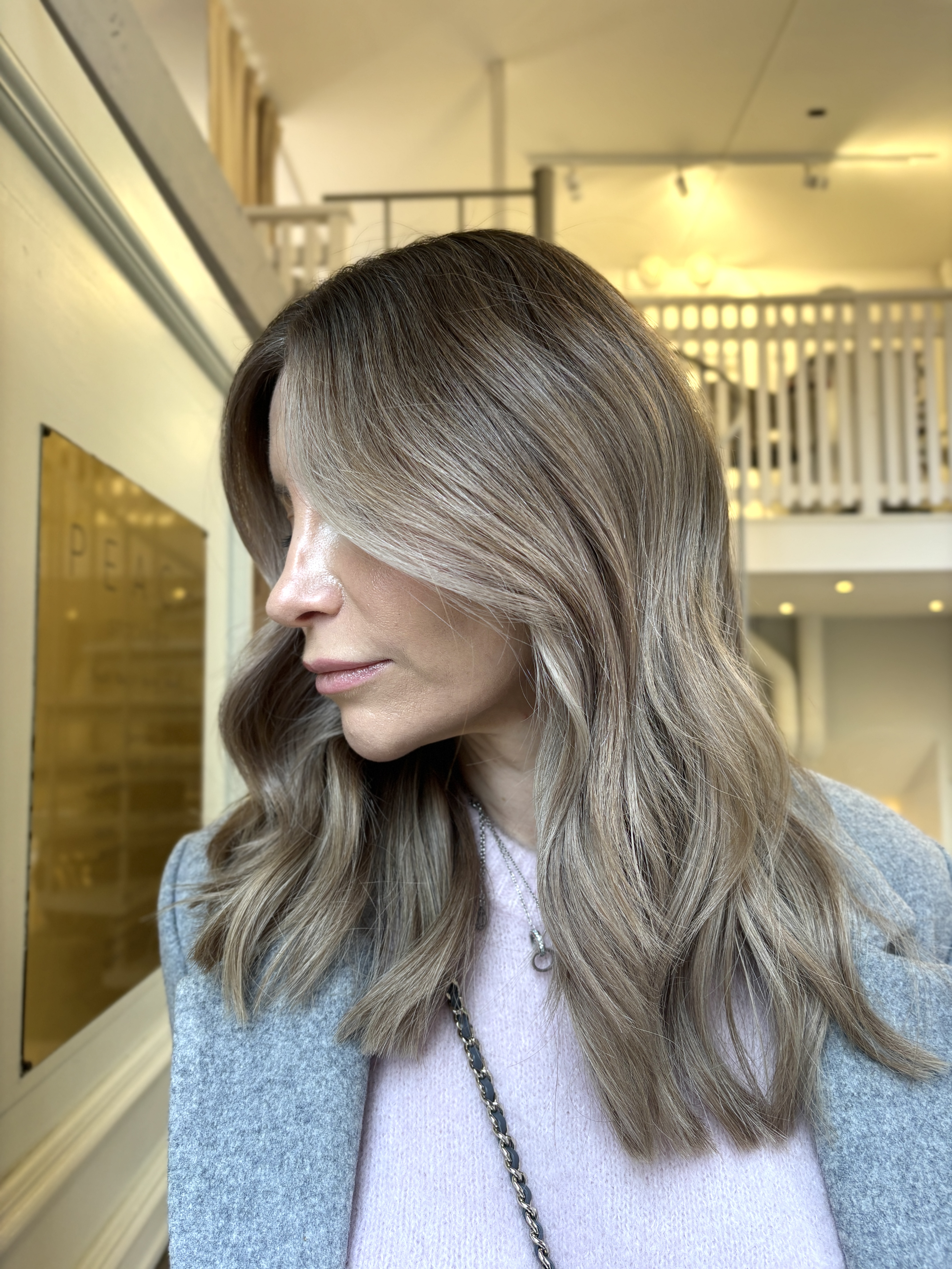 Balayage kall blond