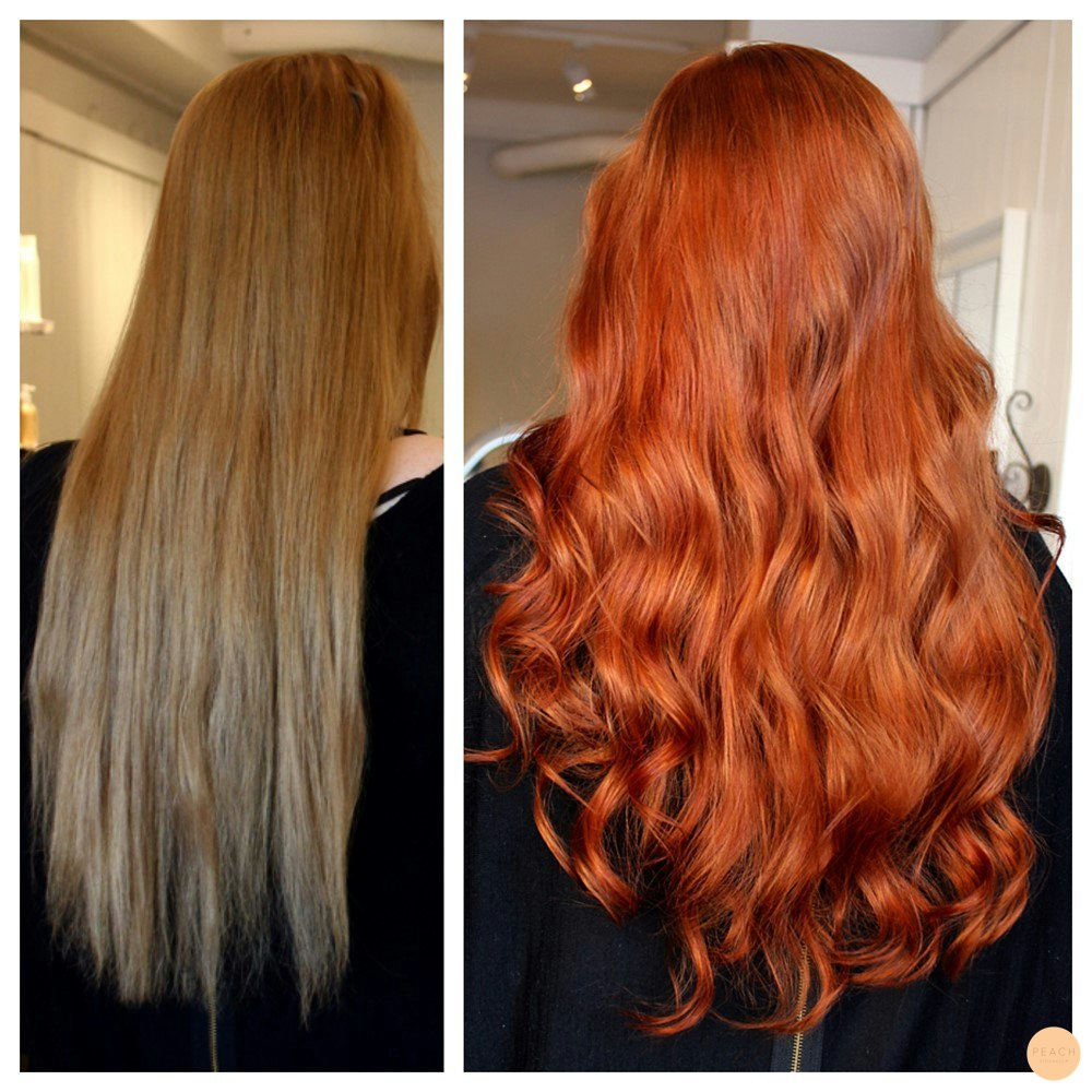 Copper hair Peach Stockholm