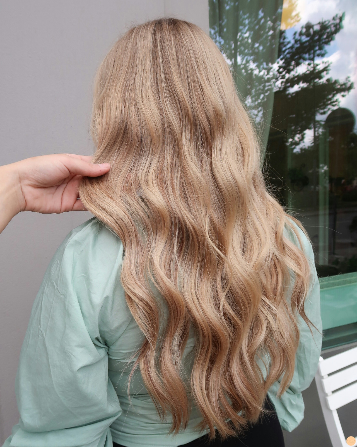 Balayage blonde highlights and lowlights