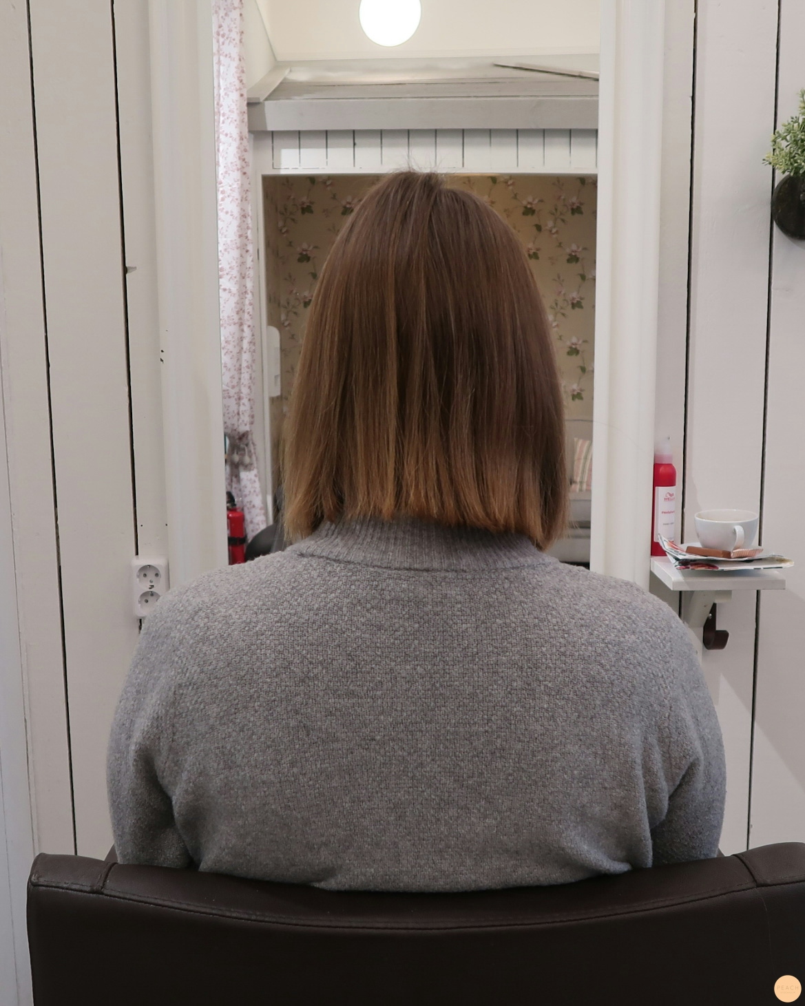 Kort lob klippning med babylights