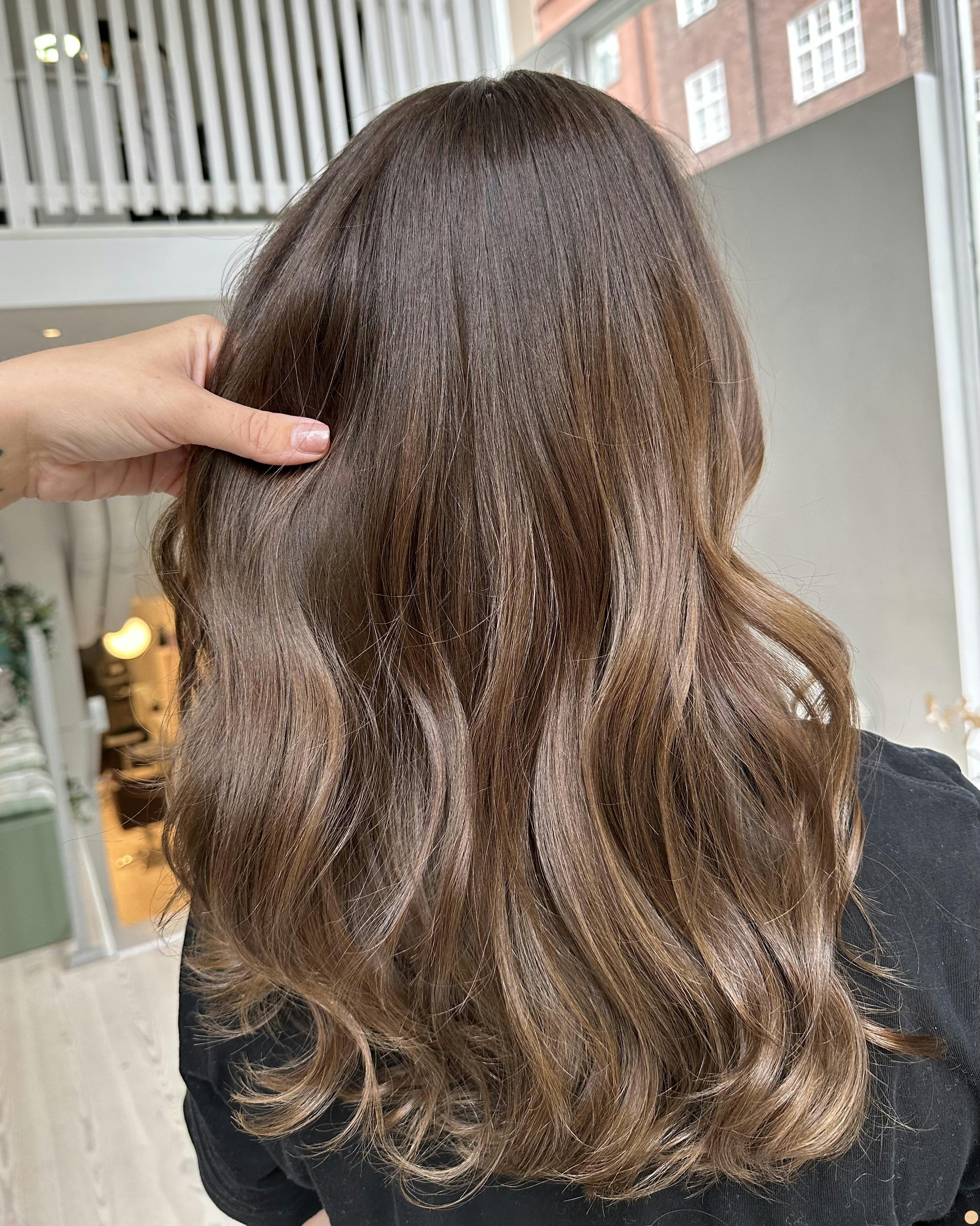 Mustig kall brun hårfärg