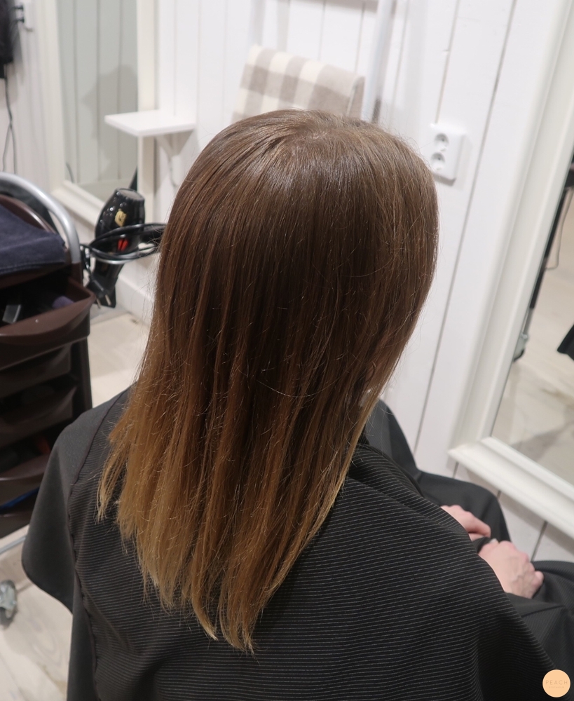 Balayage teknik mjuka blonda slingor