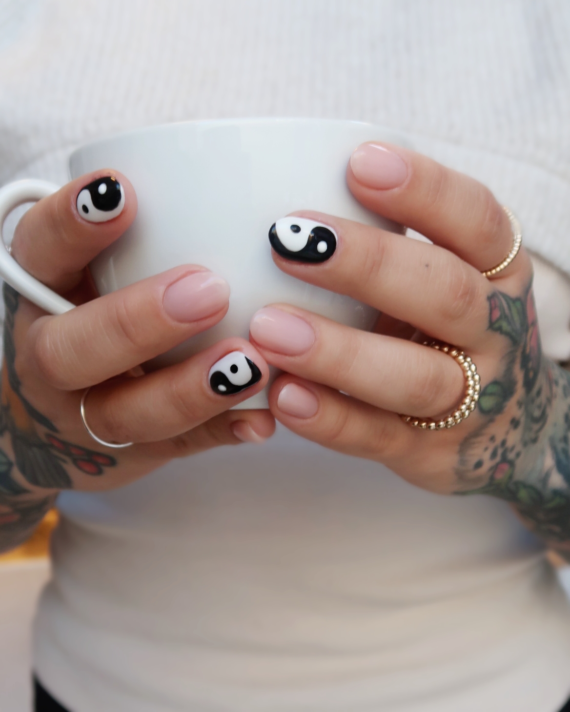 Yin och Yang naildesign