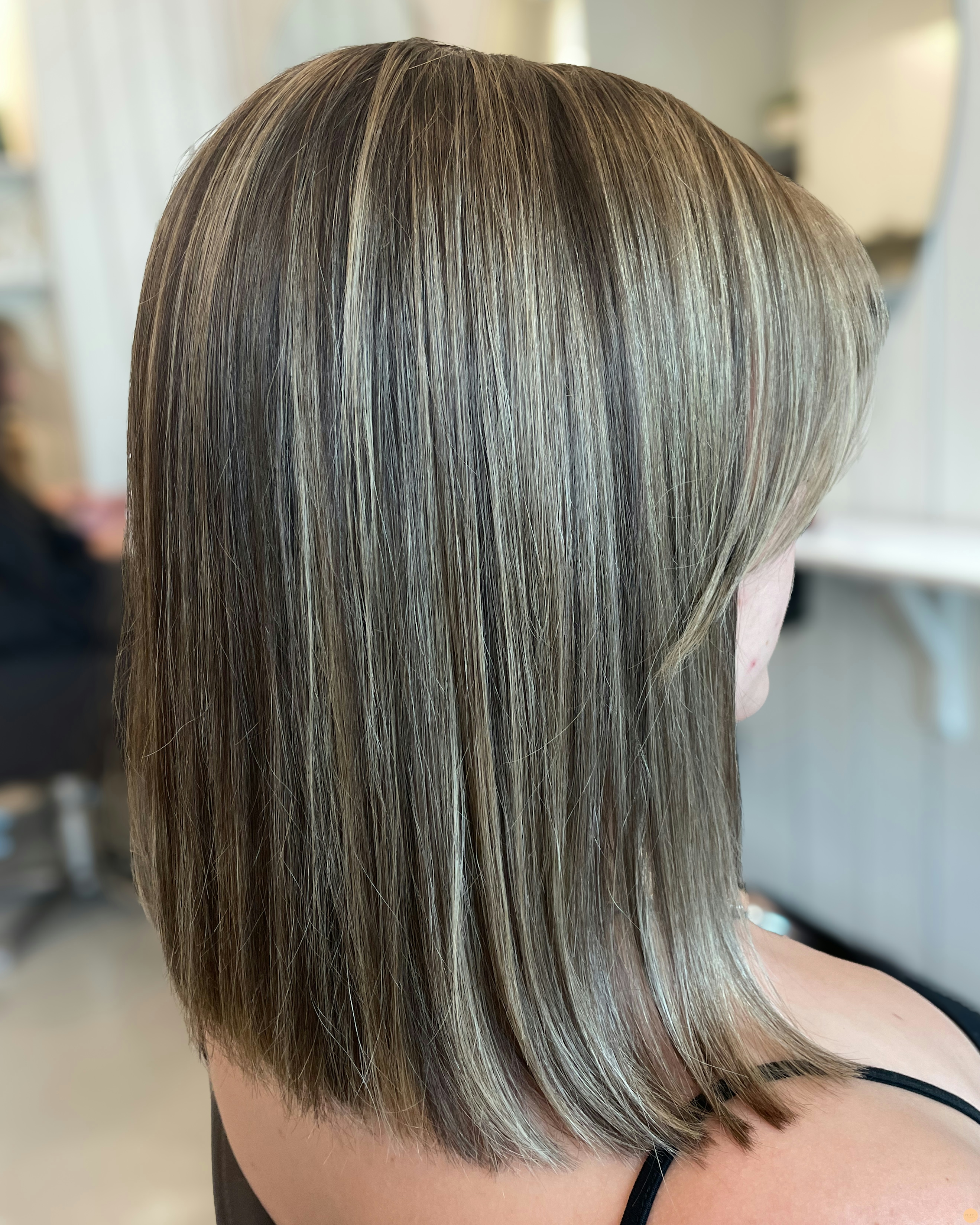 🤍Highlights on brown hair🤎