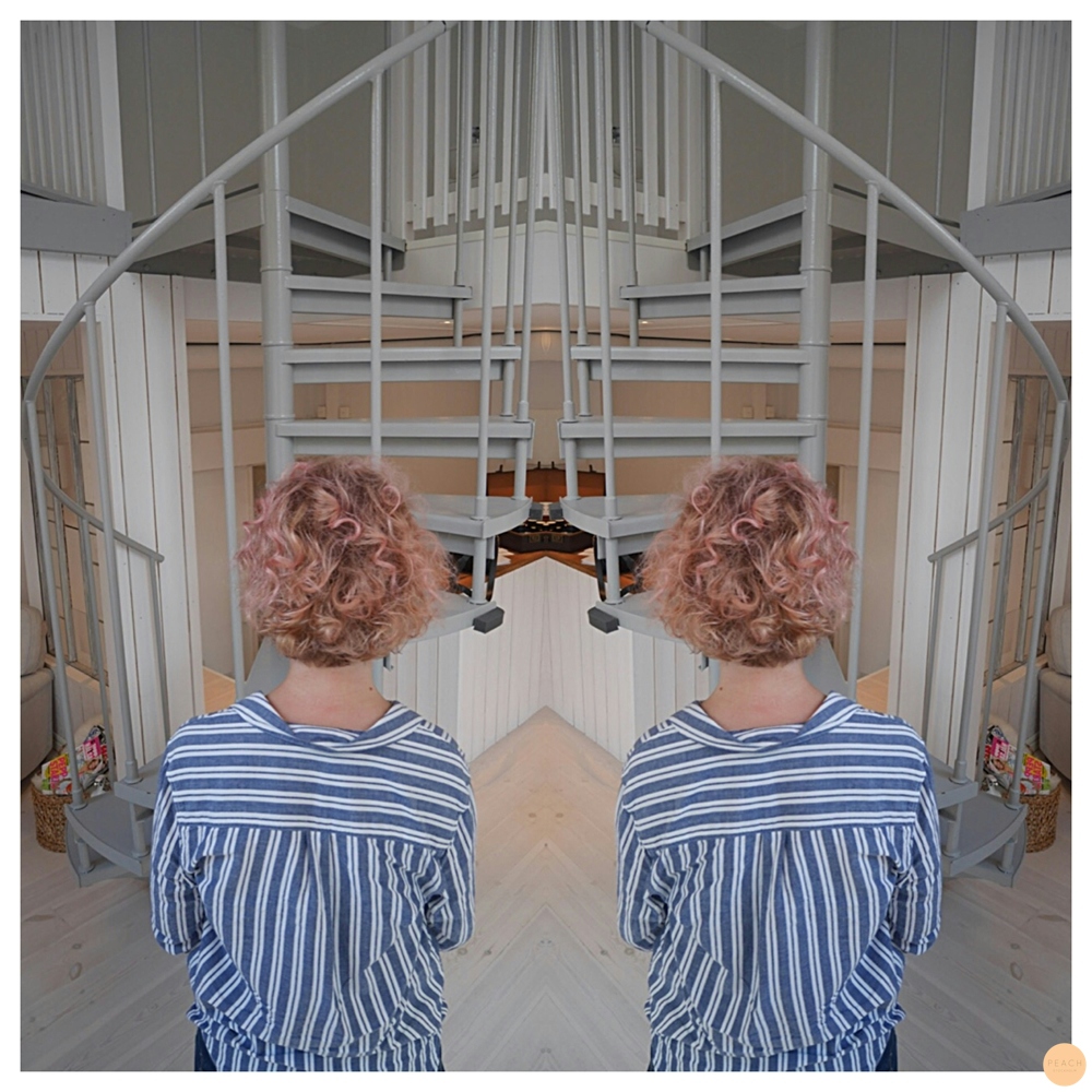 Bubbelsgumsrosa hår