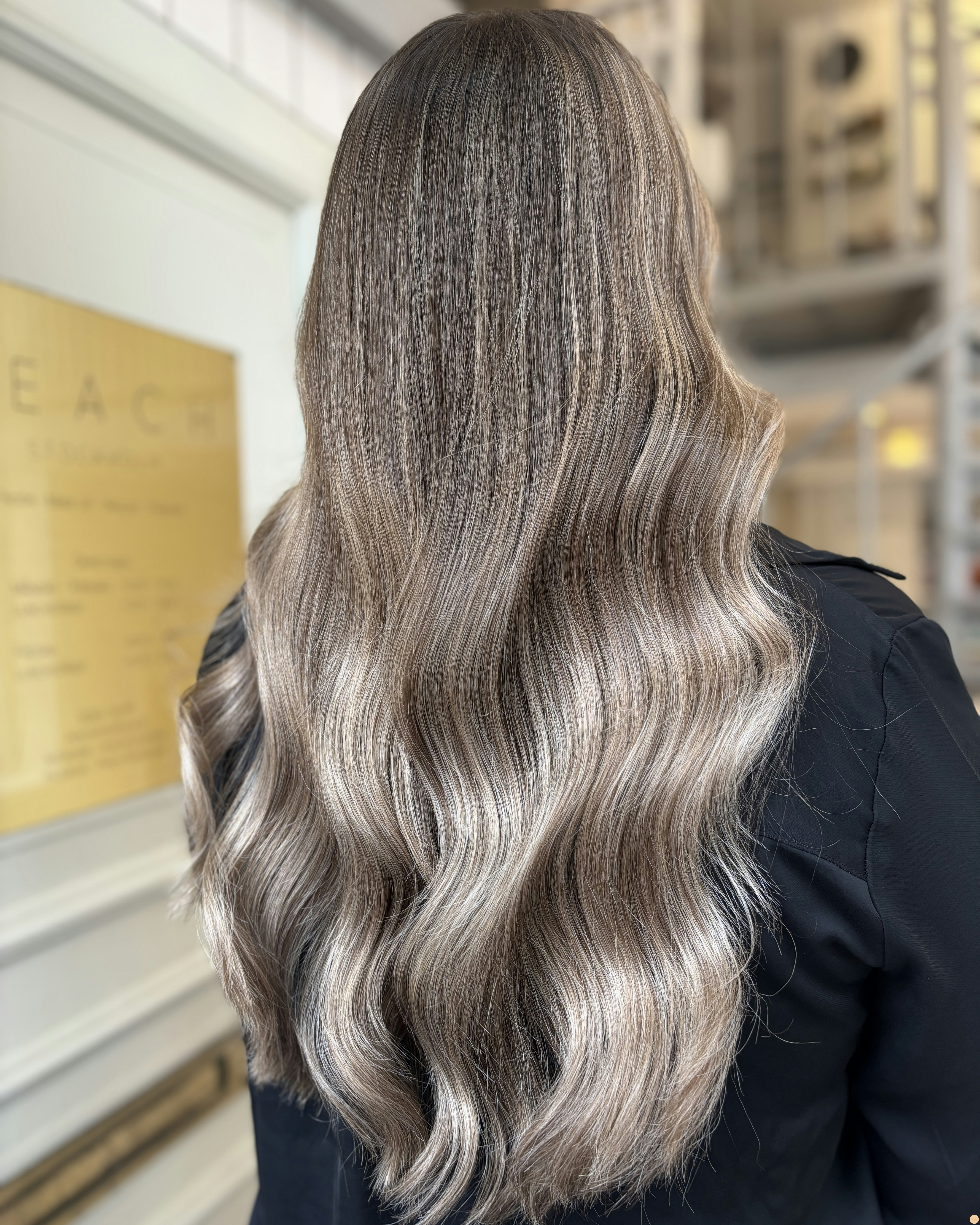 Balayage mörkt hår