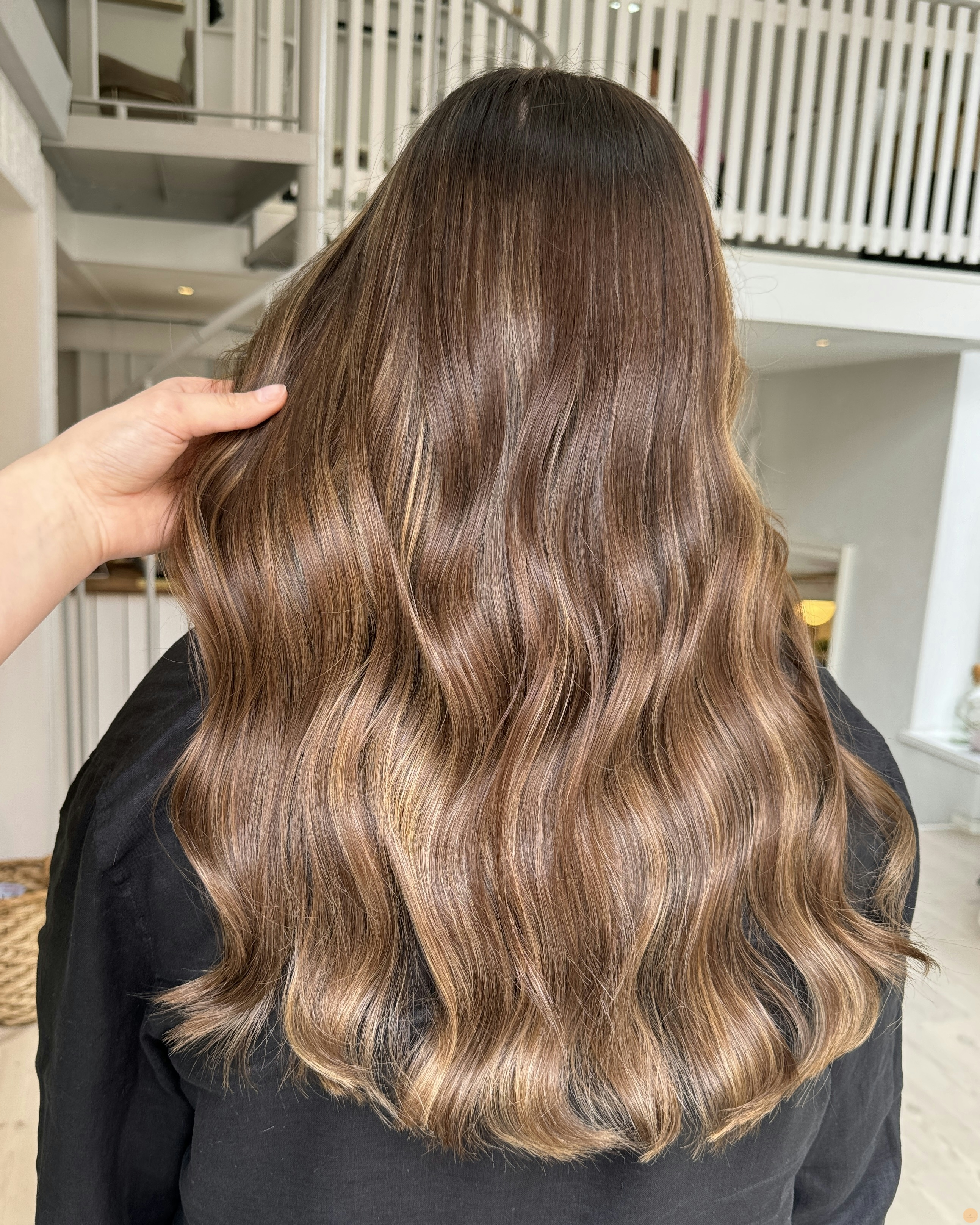 Creamy blonde balayage