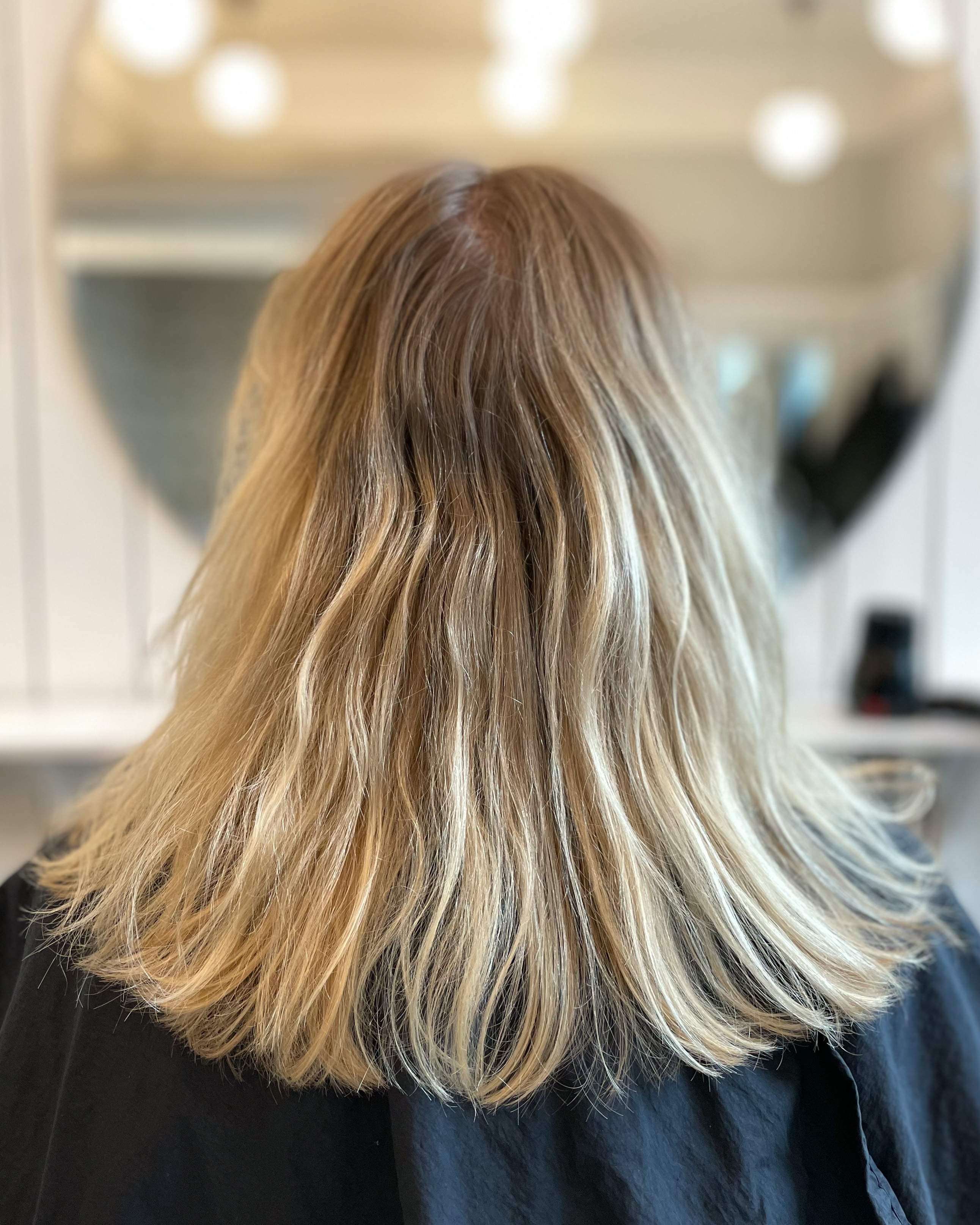 Sand beige hårfärg