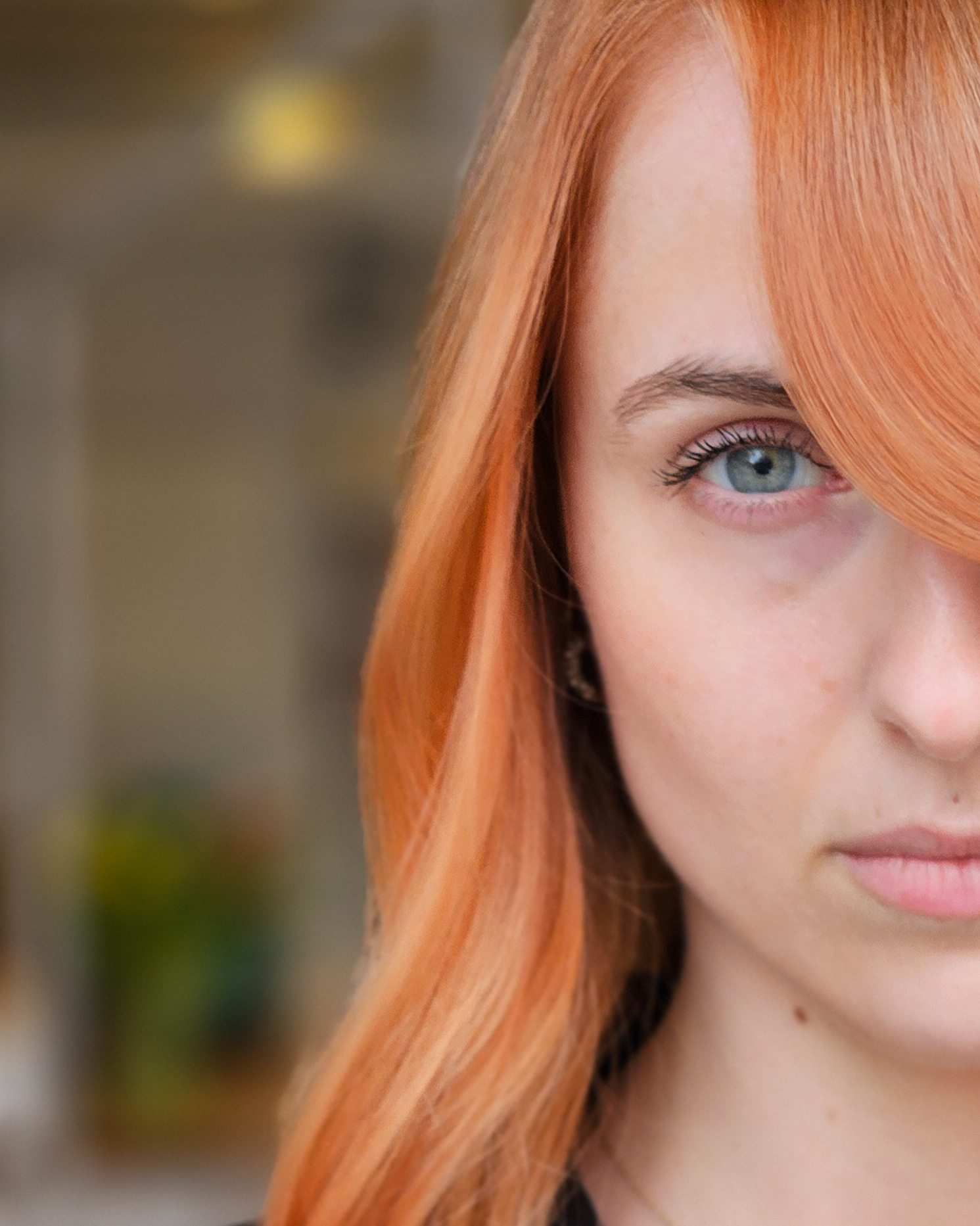 Peachy hair transformation