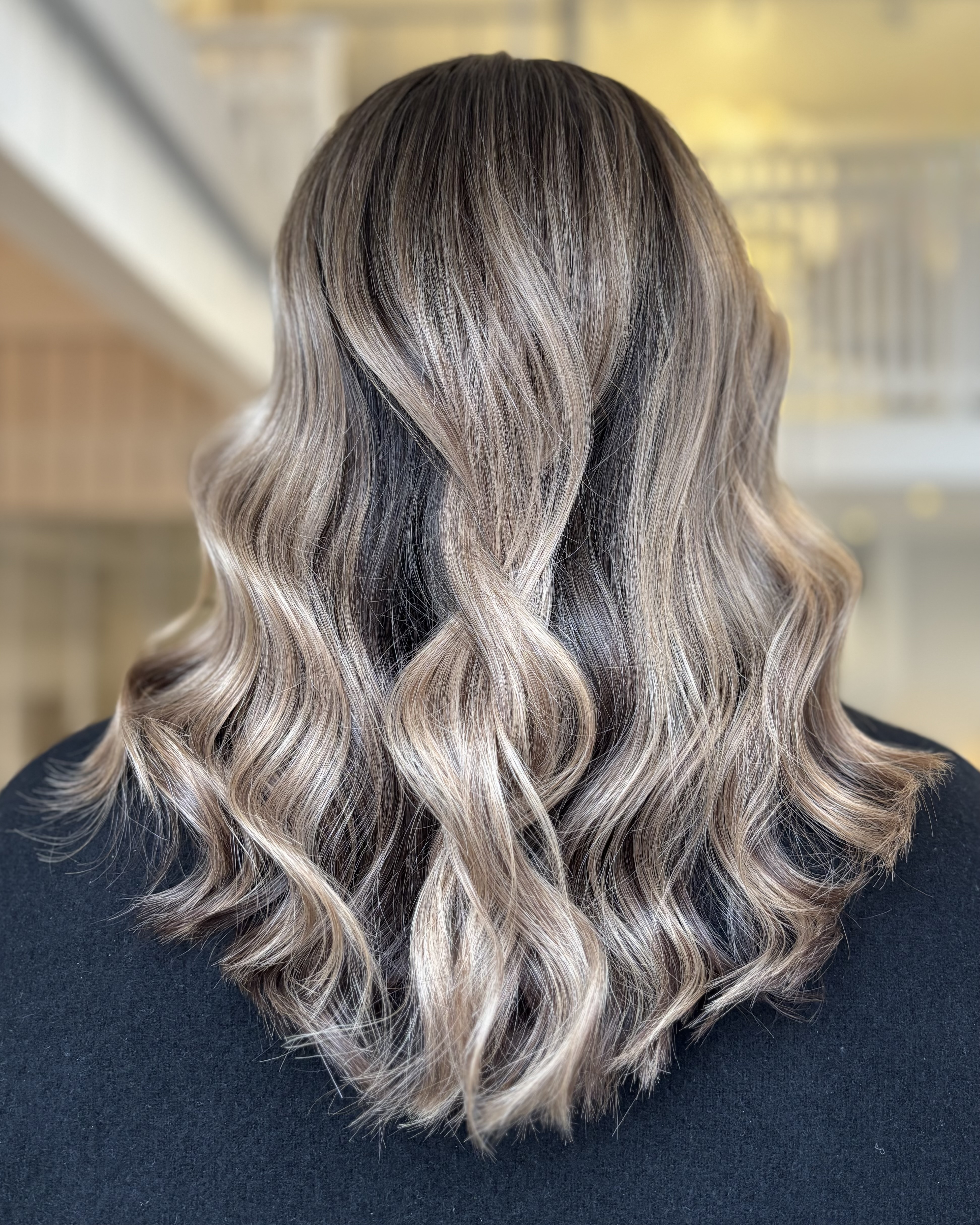Grey blended highlights