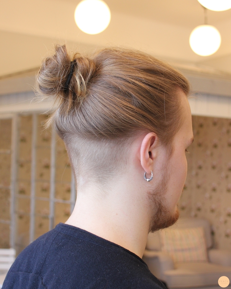 Manbun & shaved nape