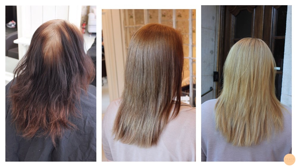 Blond hårfärg med Olaplex