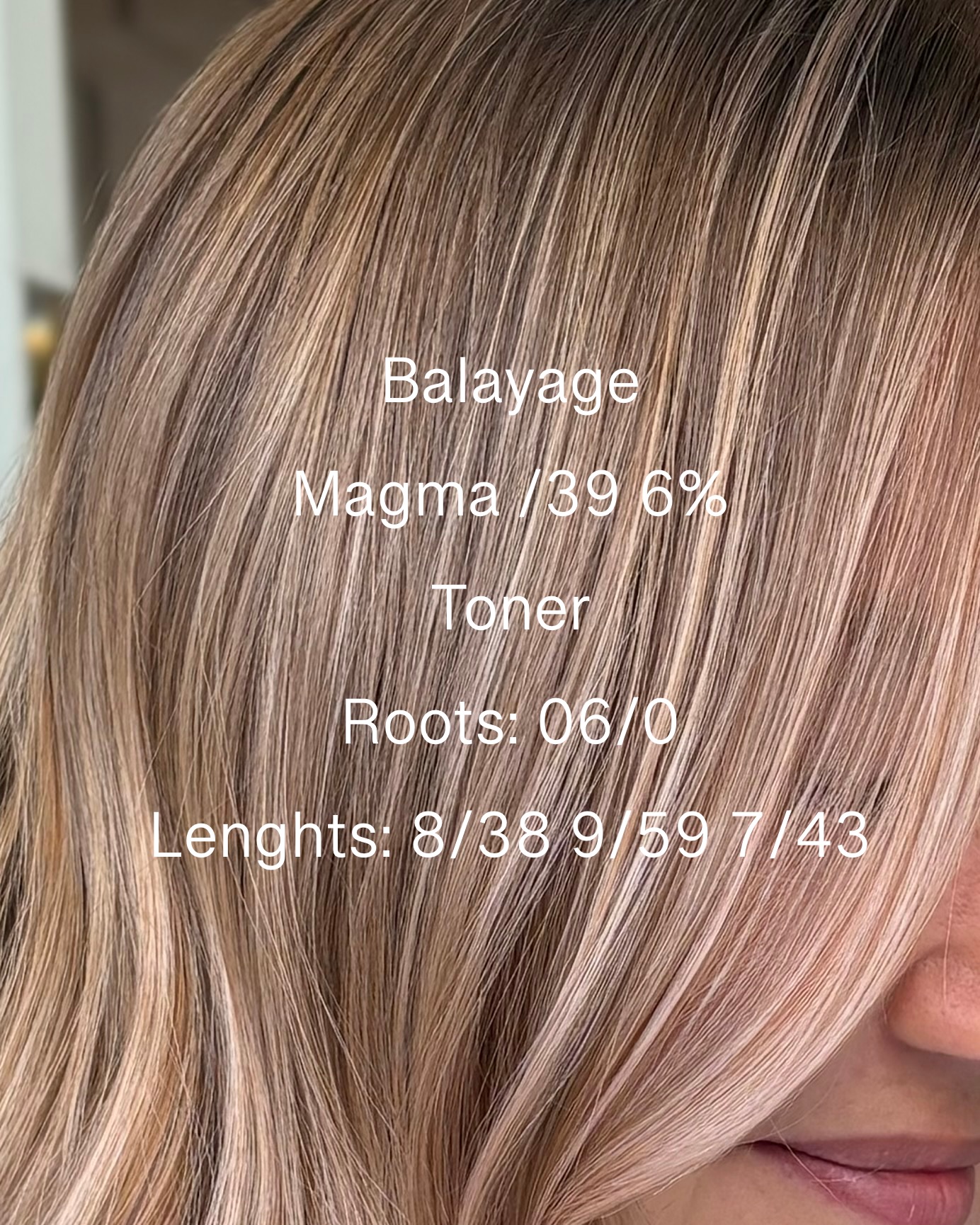 Blond balayage
