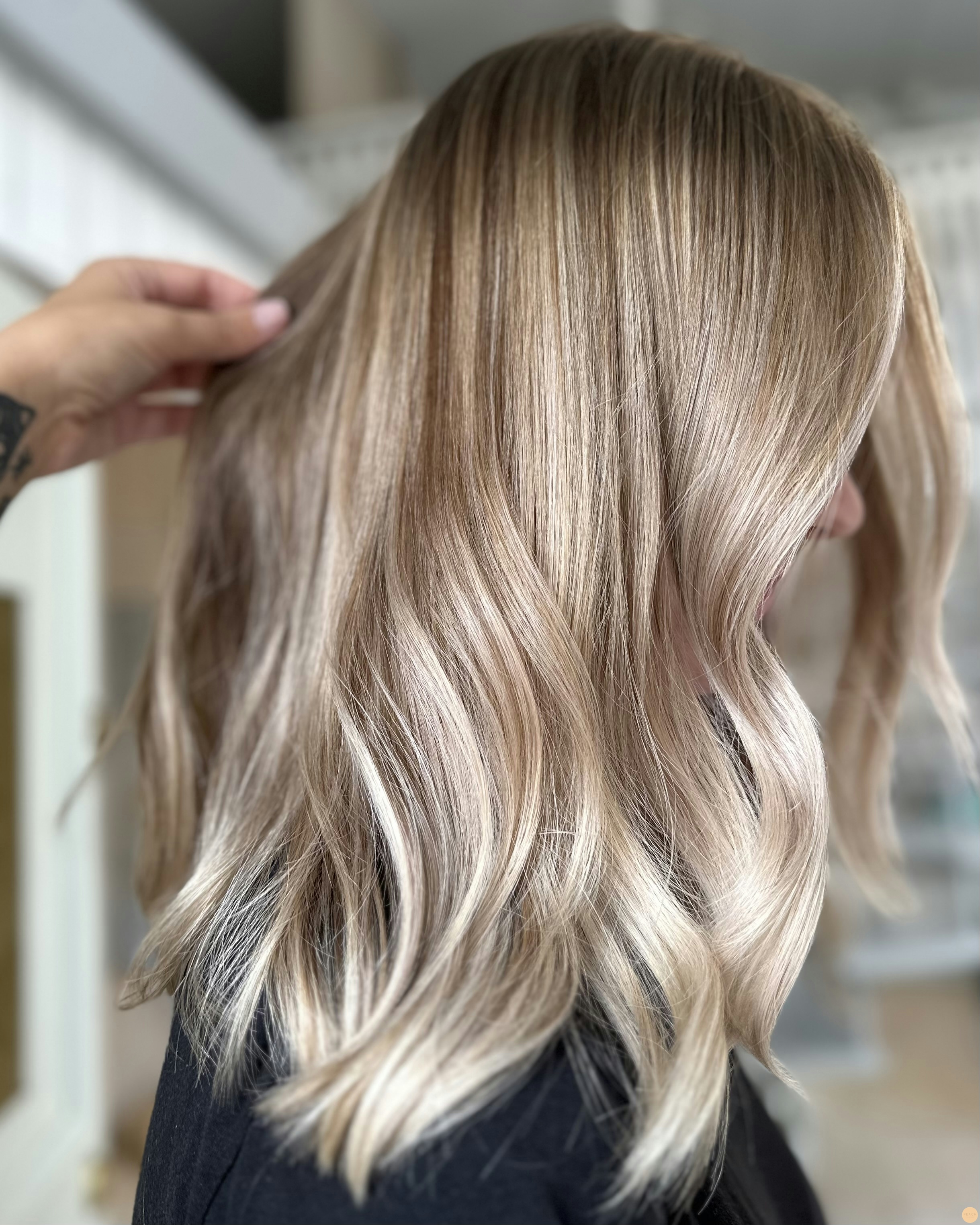 Honey blonde varm hårfärg