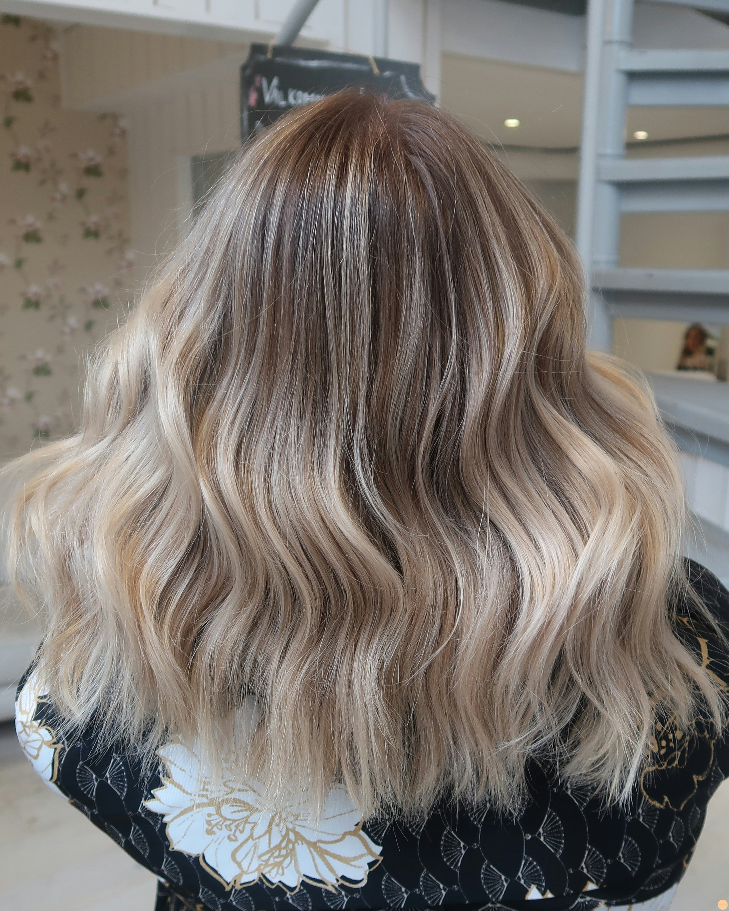 Kall krämig balayage