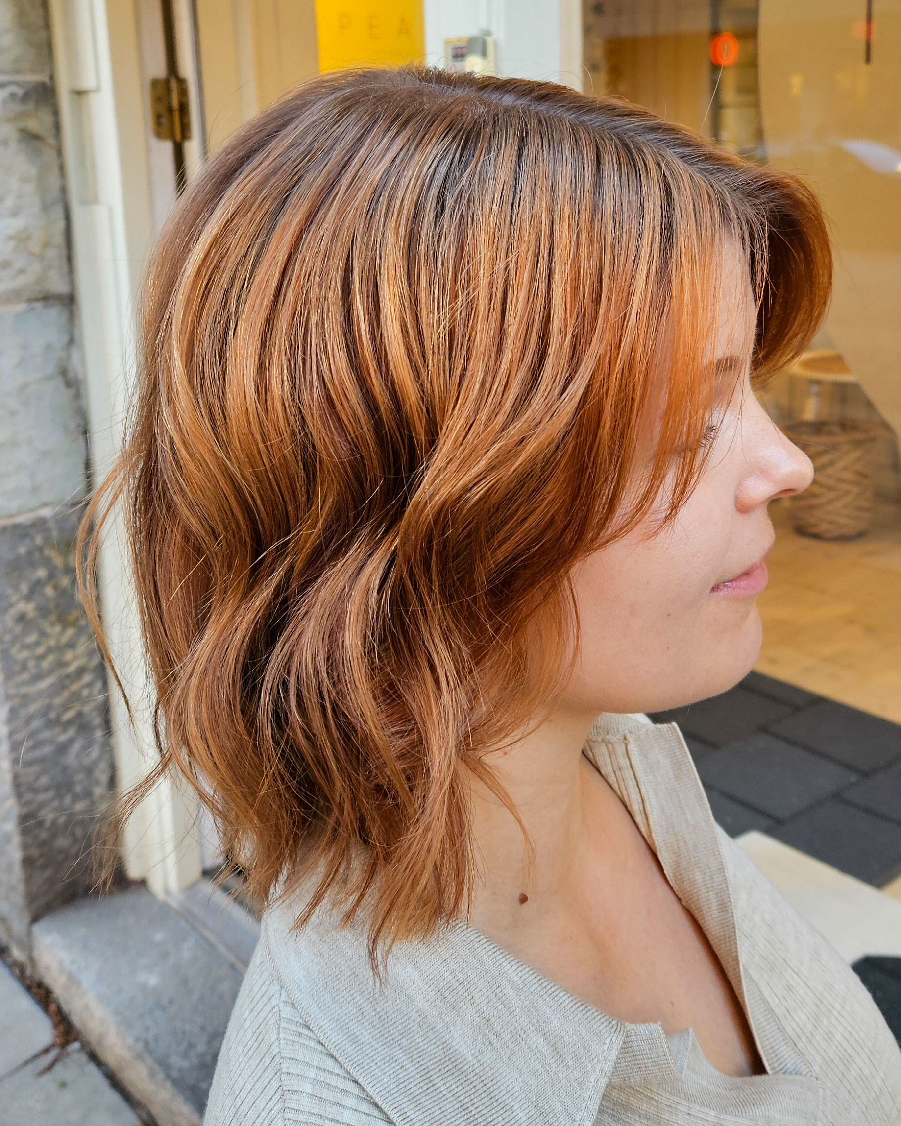 Autumn copper hair color