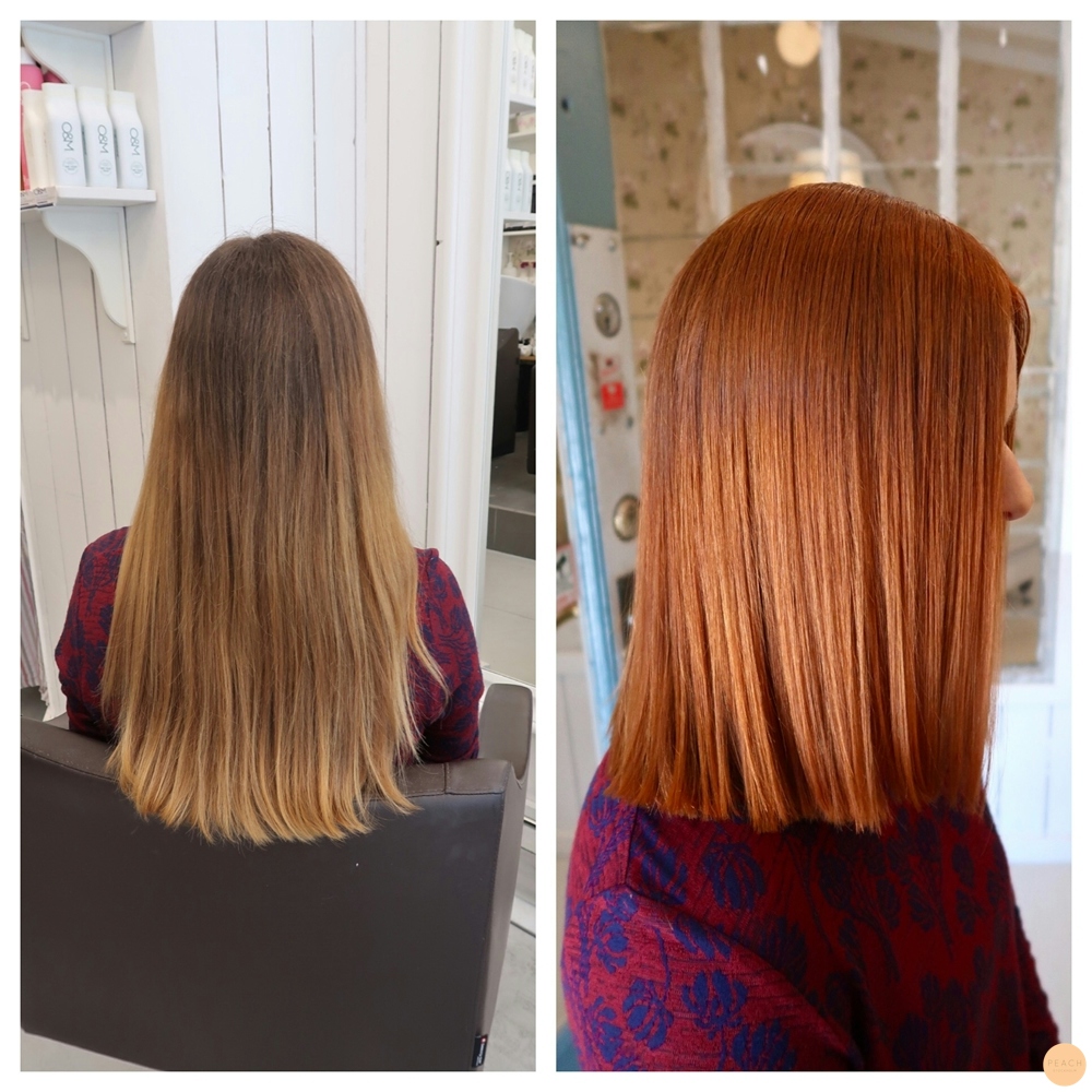 Koppar hårfärg till hösten