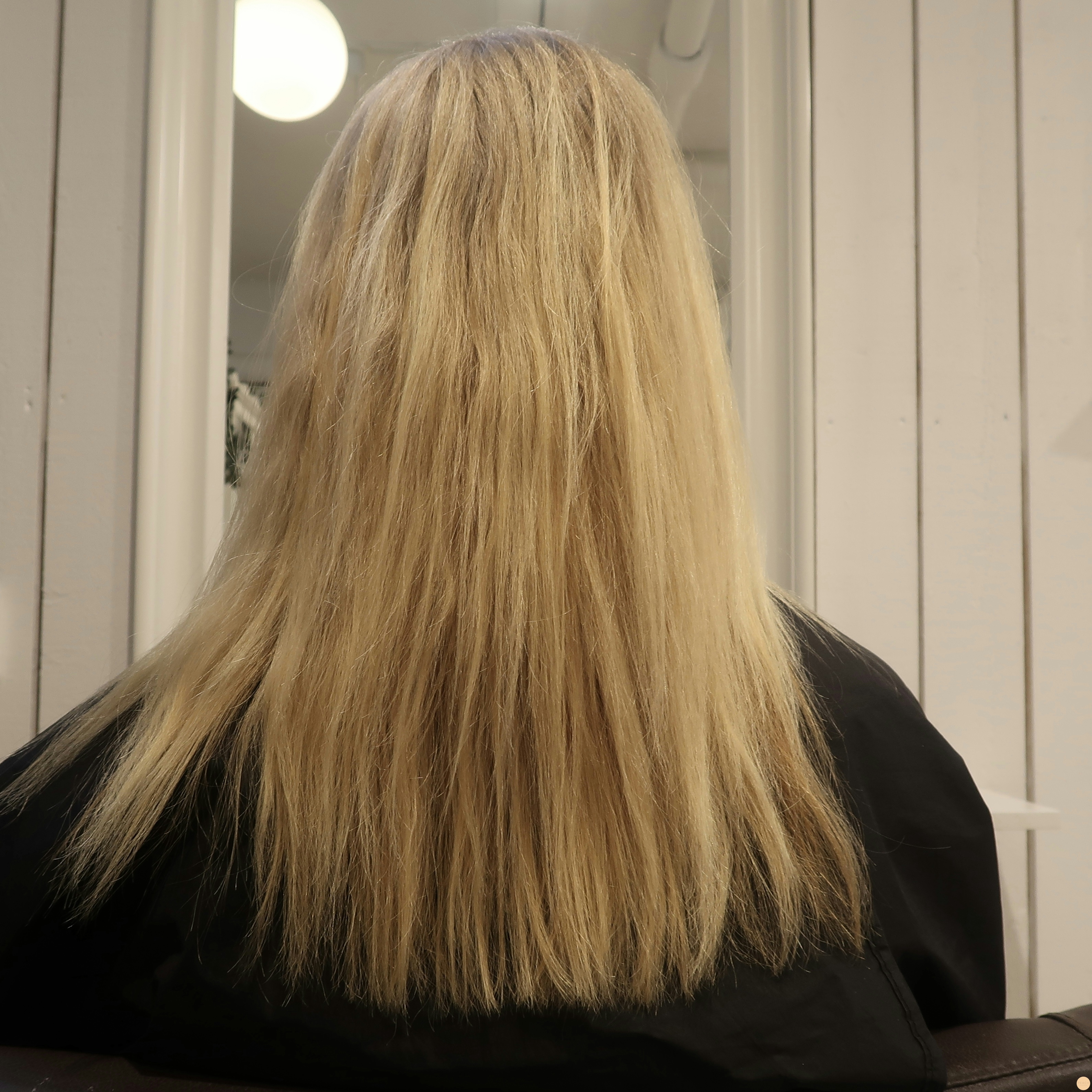 Varm blond balayage