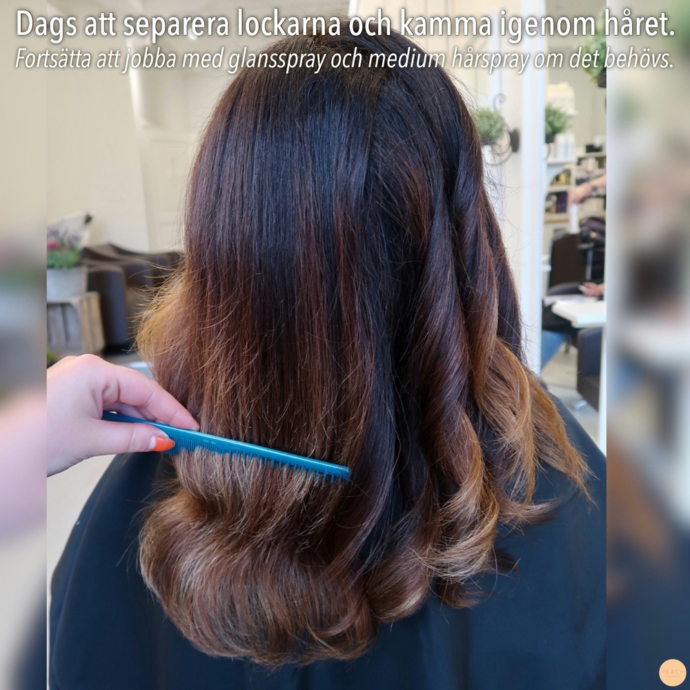 Att föna ett stort och burrigt hår till fina vågor