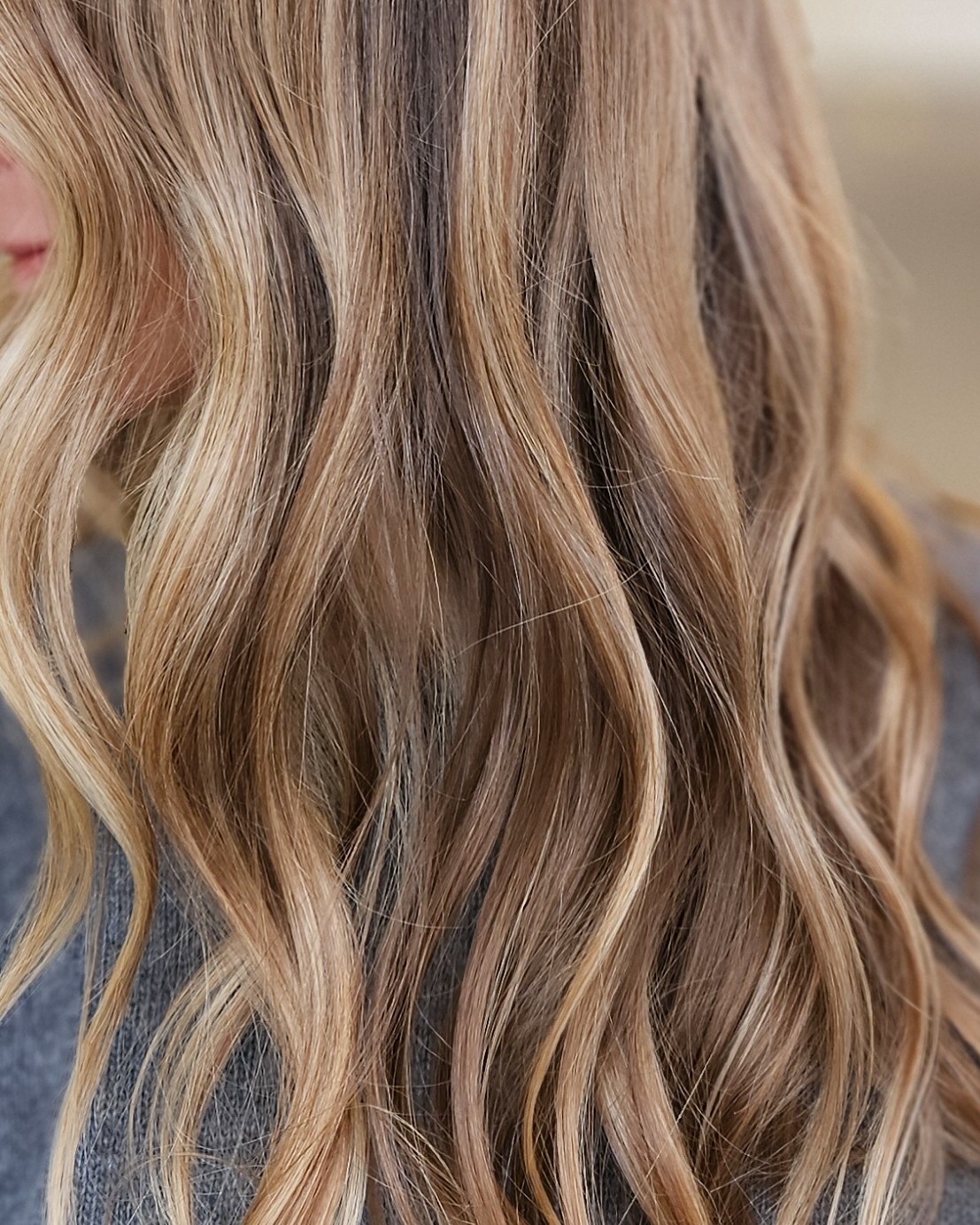 Honey bronde hair