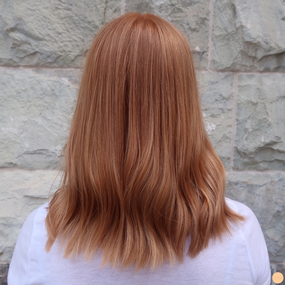 Kopparblond hårfärg