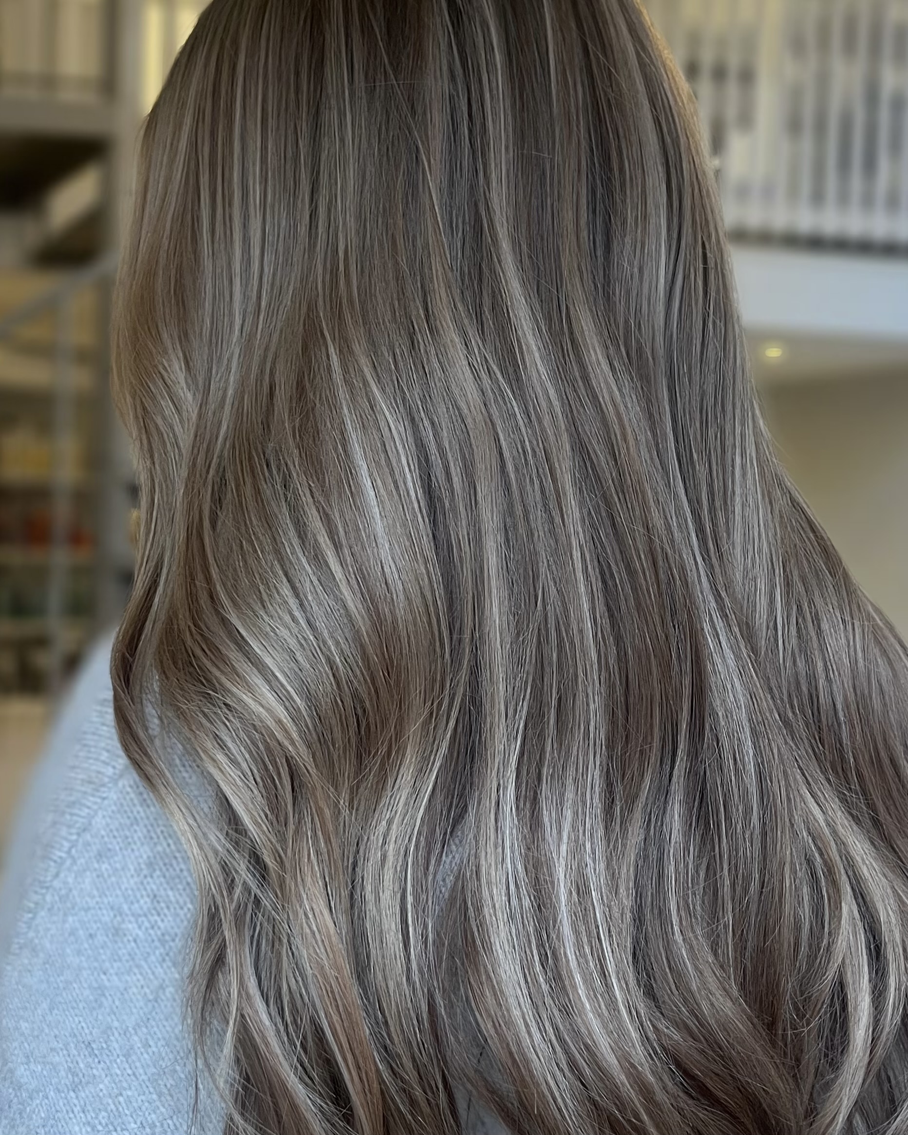 Nougat bronde hair