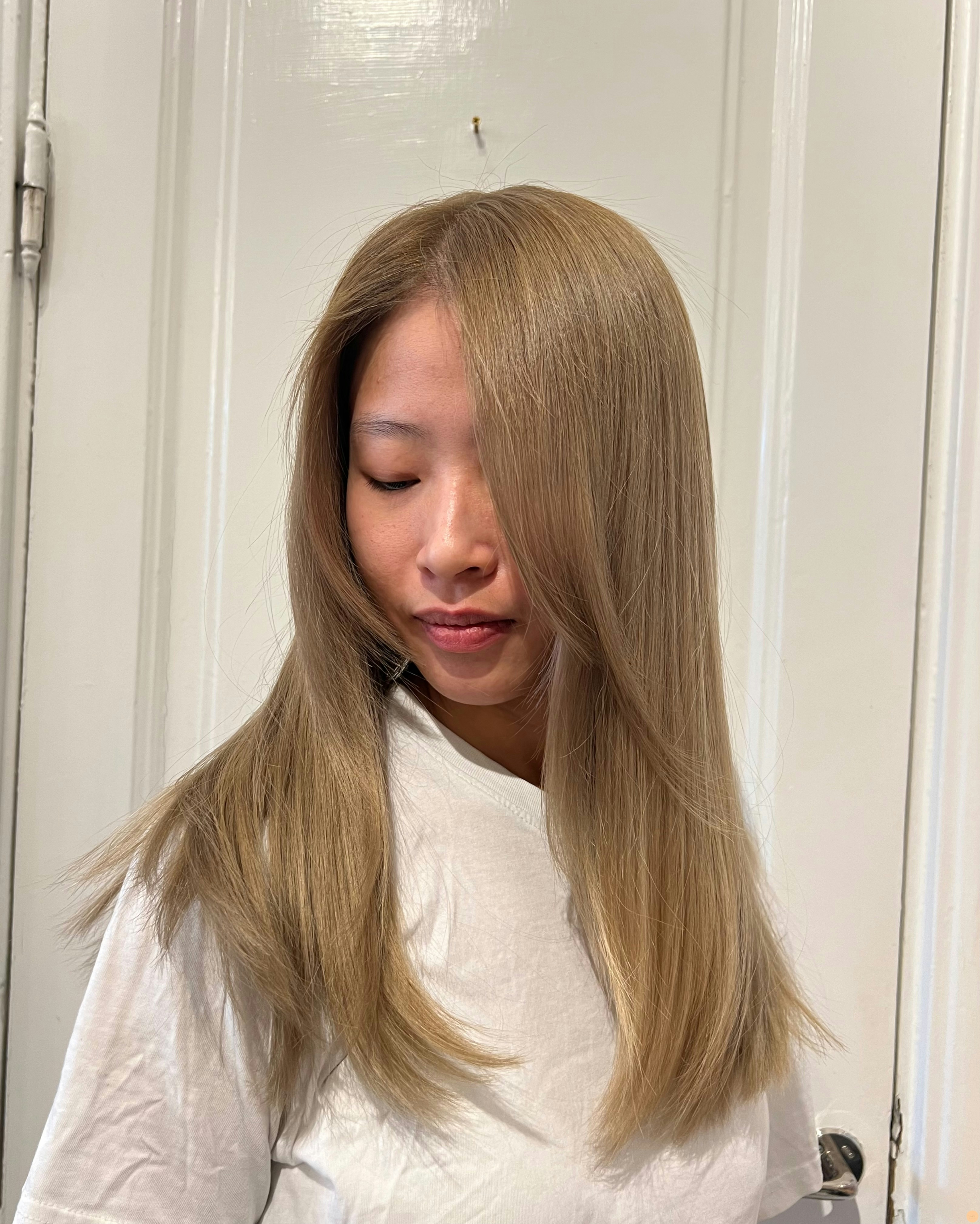 Cool bronde hair color 🥰🌟