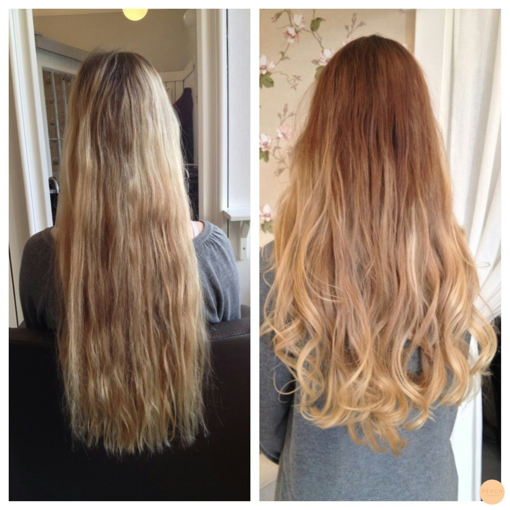 Varm beige ombre