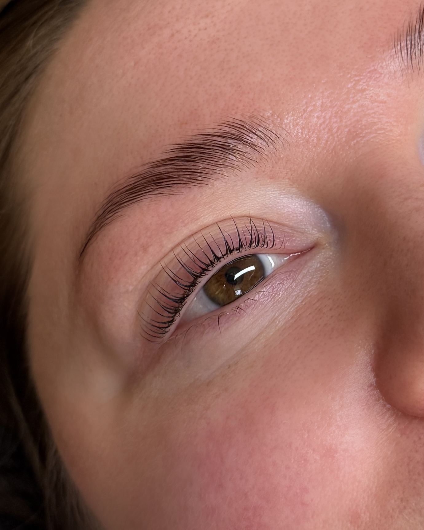 Lashlift browlift före efter