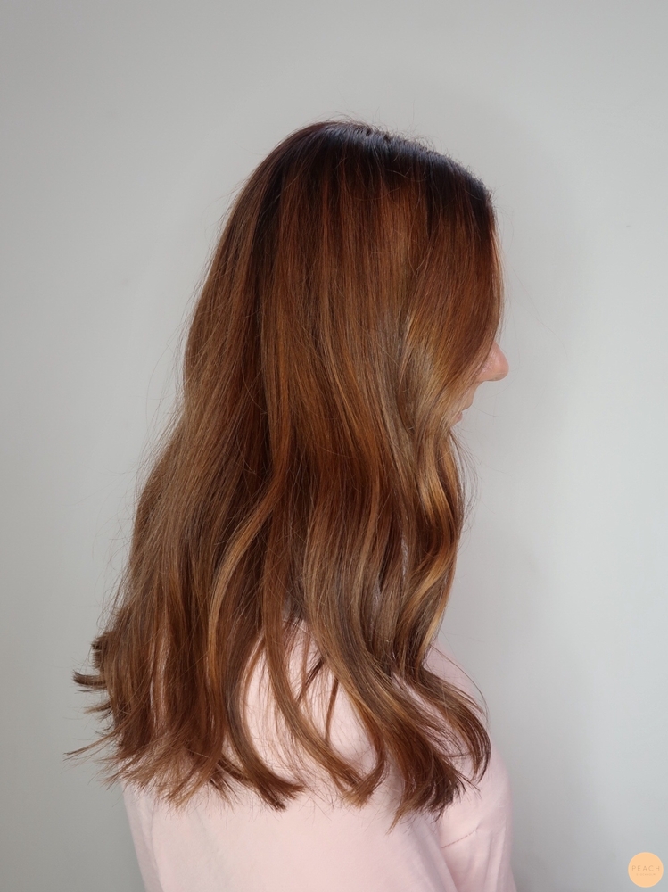 Från ofärgat hår till en ny, fin kopparfärg