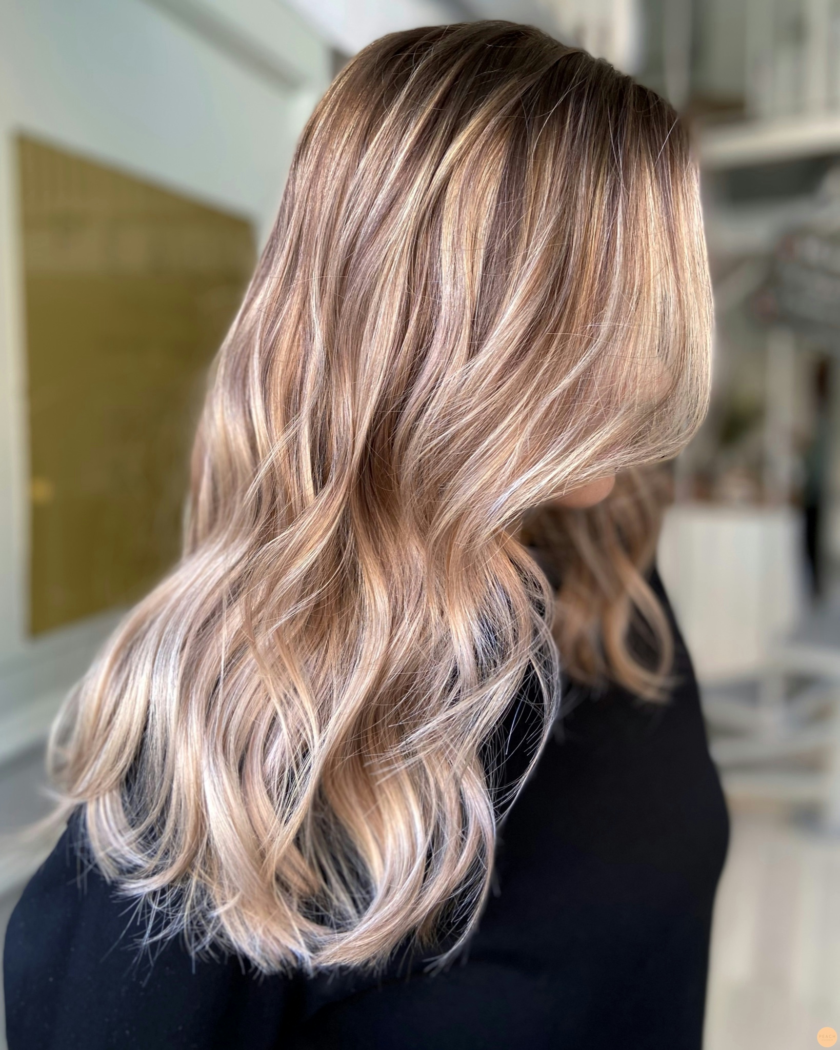 Mörkblond balayage hårfärg