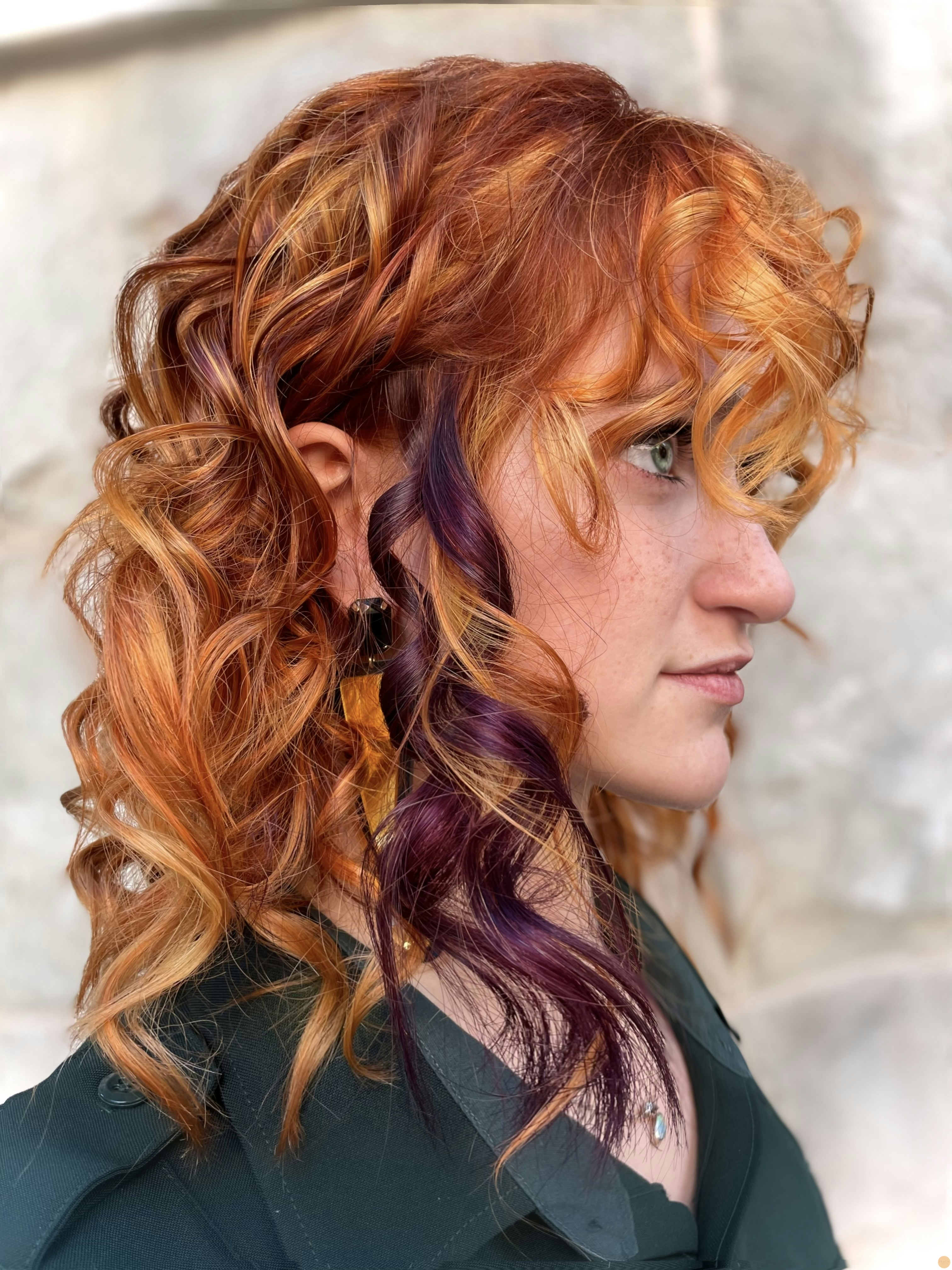 Copper with a pop of purple