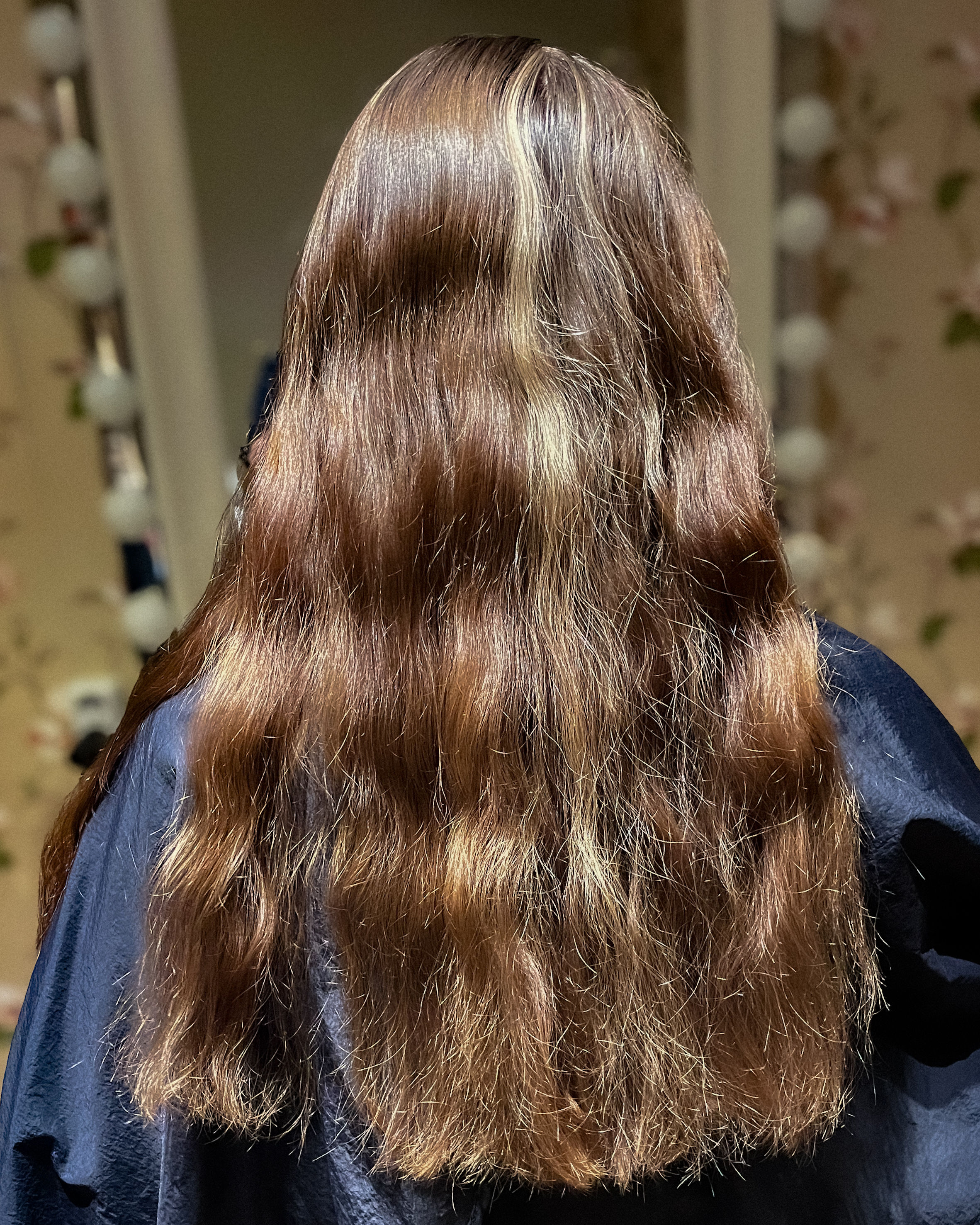 Brunt hår med ljusa slingor 🤎