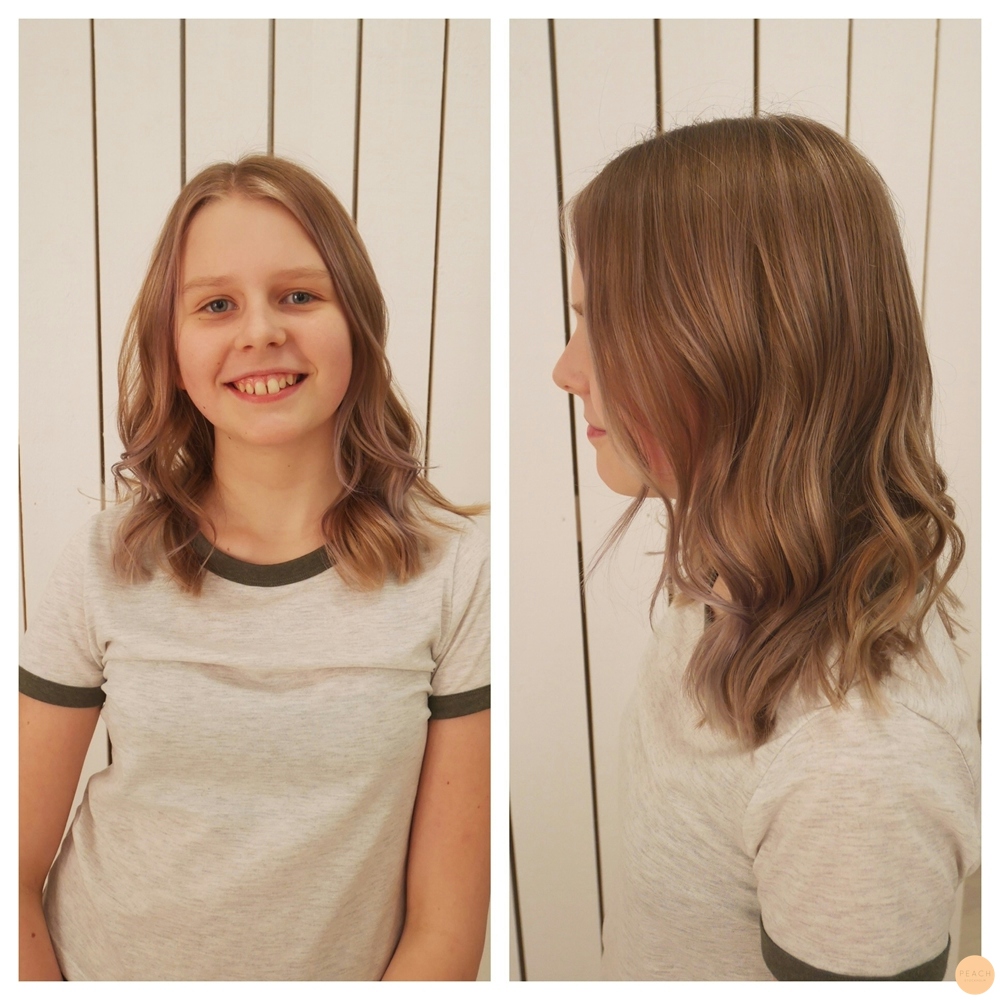 Sombre med silver-lila ton