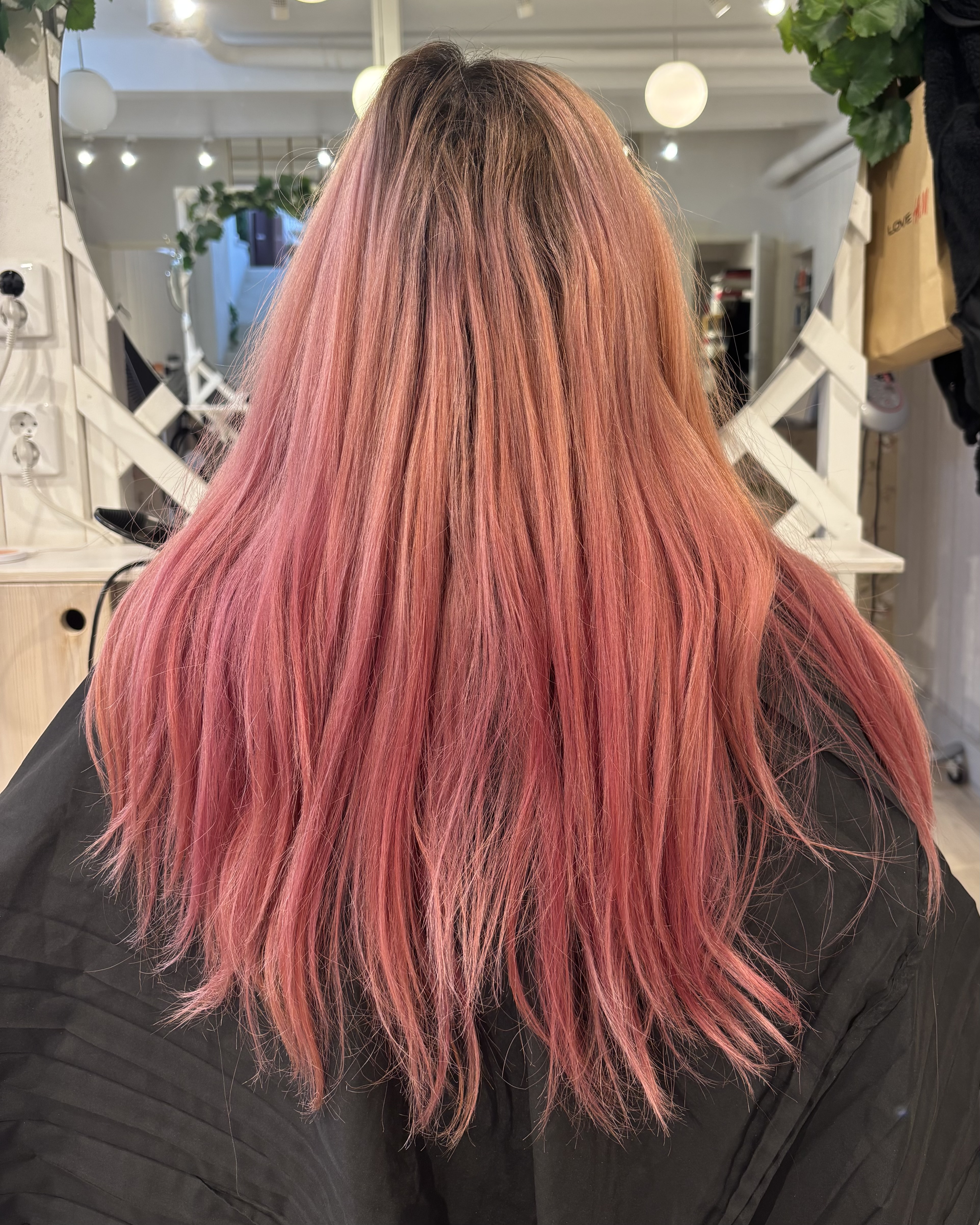 Peach blush hårfärg