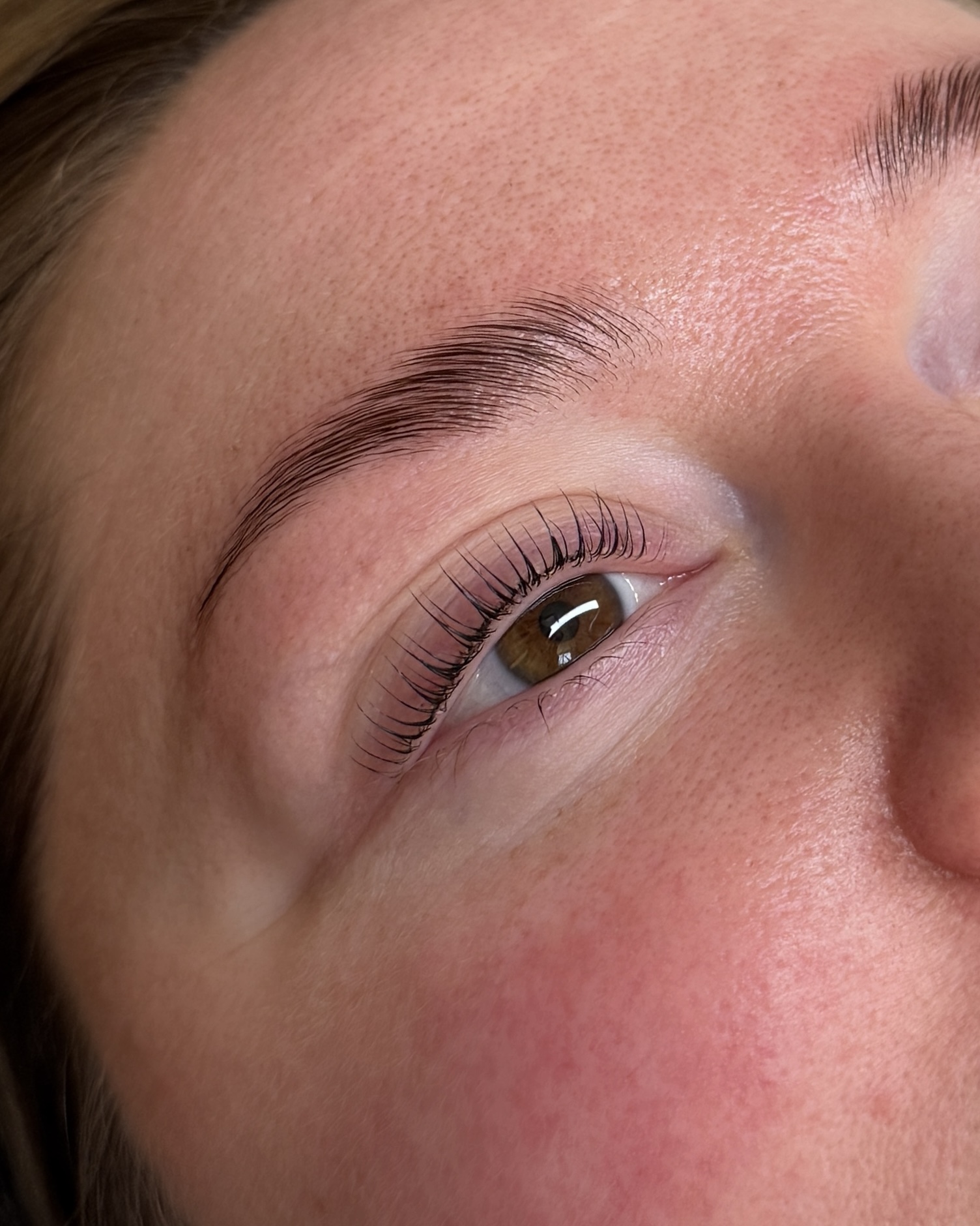 Lashlift browlift före efter