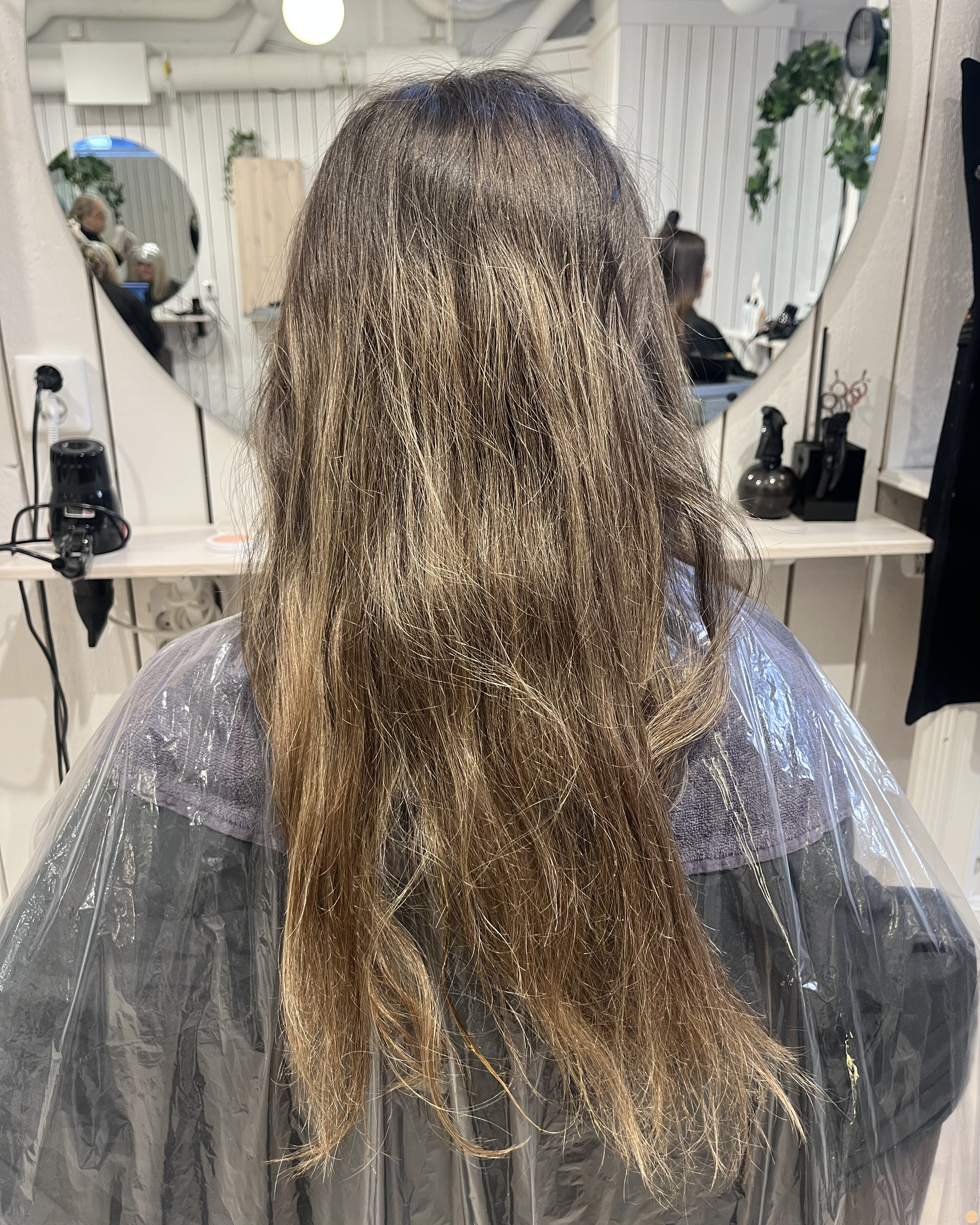 Chokladbrun hårfärg