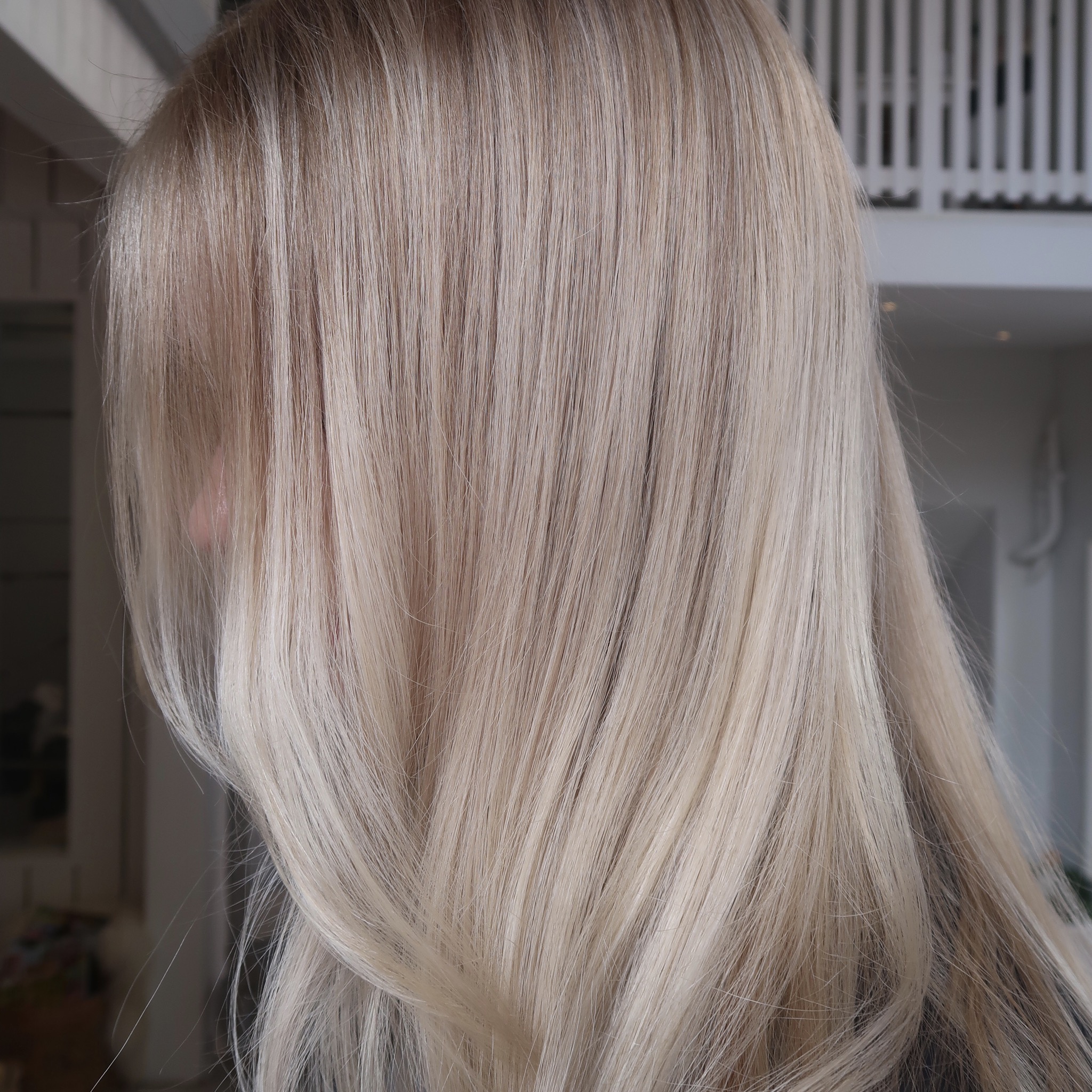 Soft blond hårfärg
