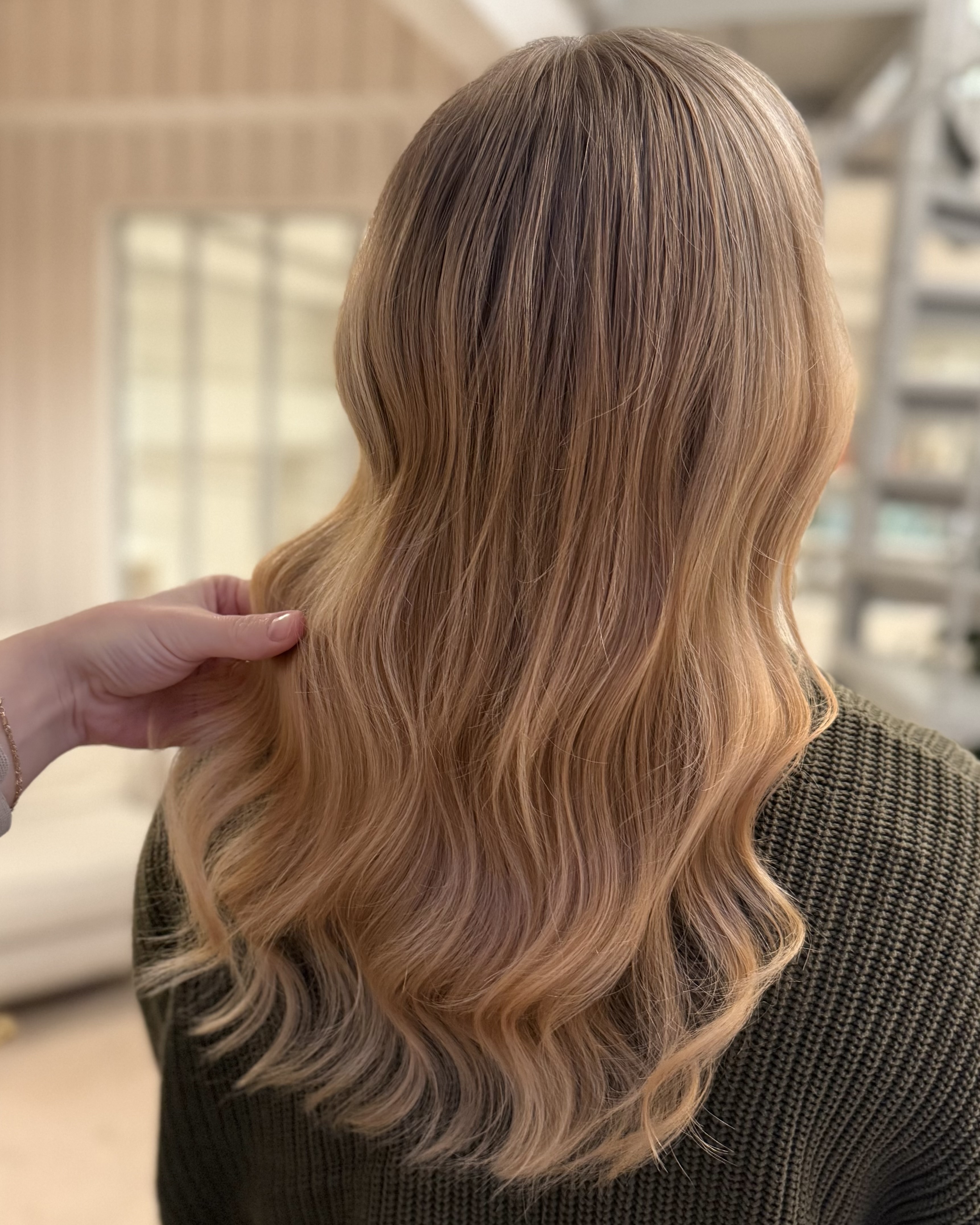 Höst blond hårfärg