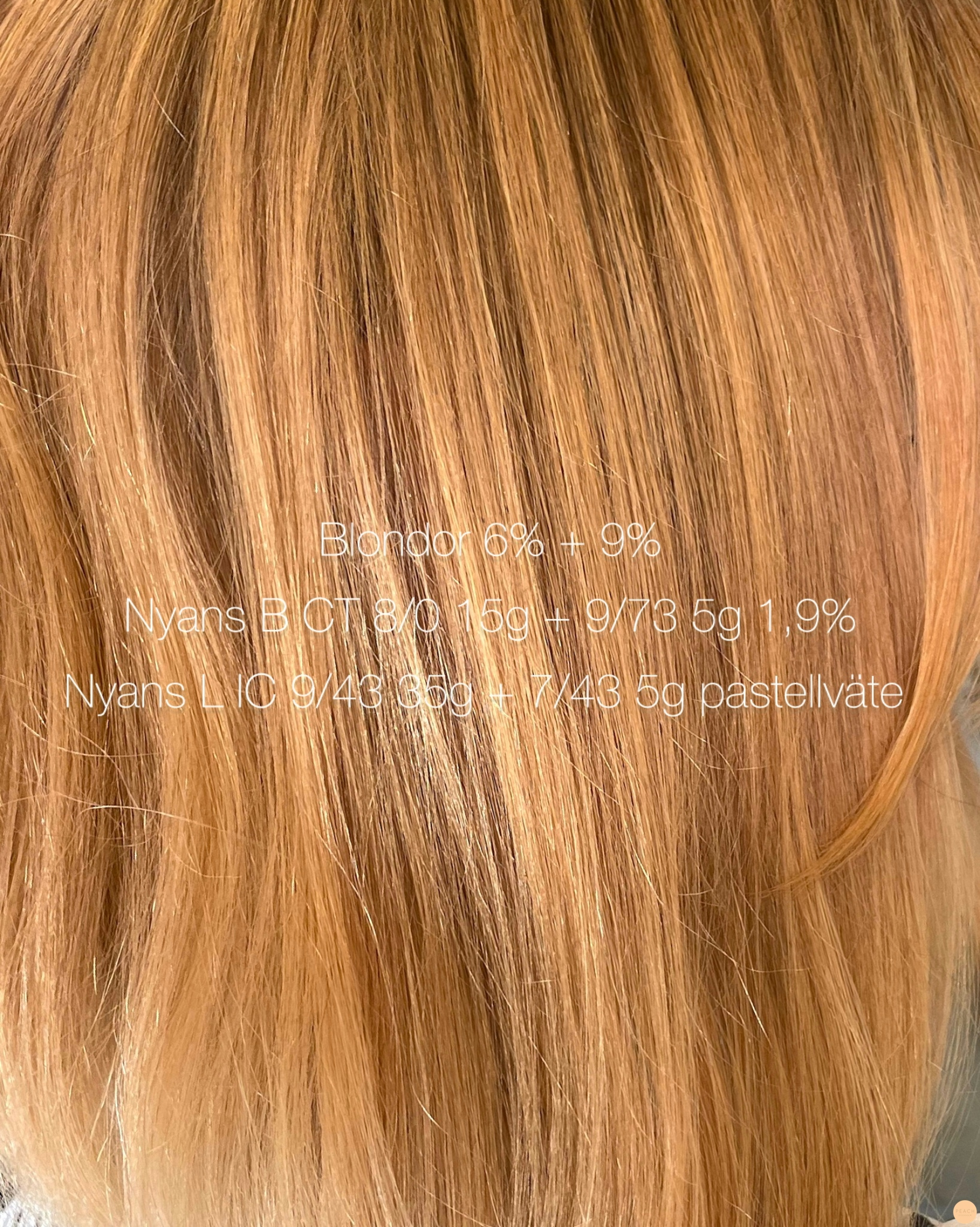 Wella glossing peach 🍑