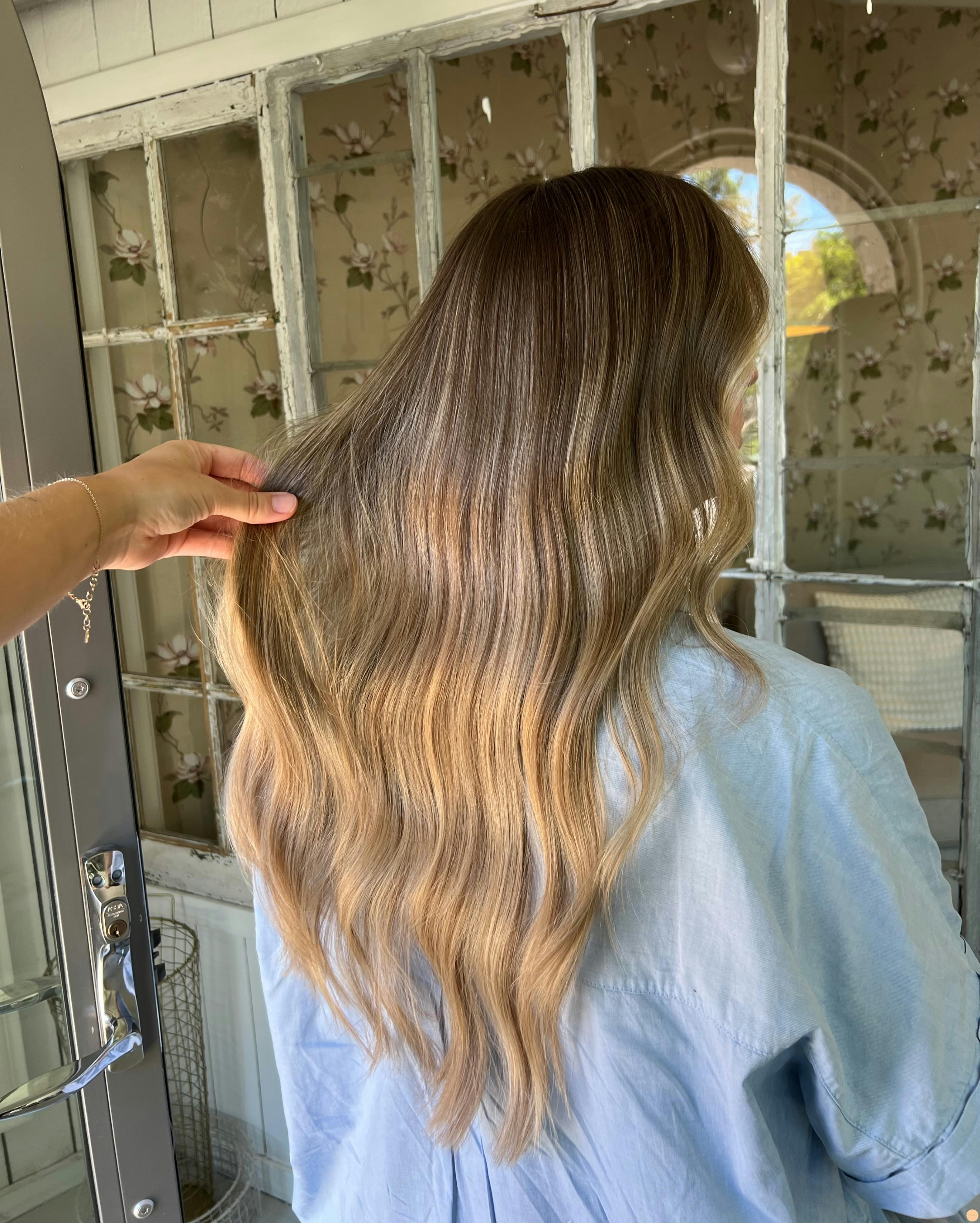 Natural balayage hair color 🦋✨