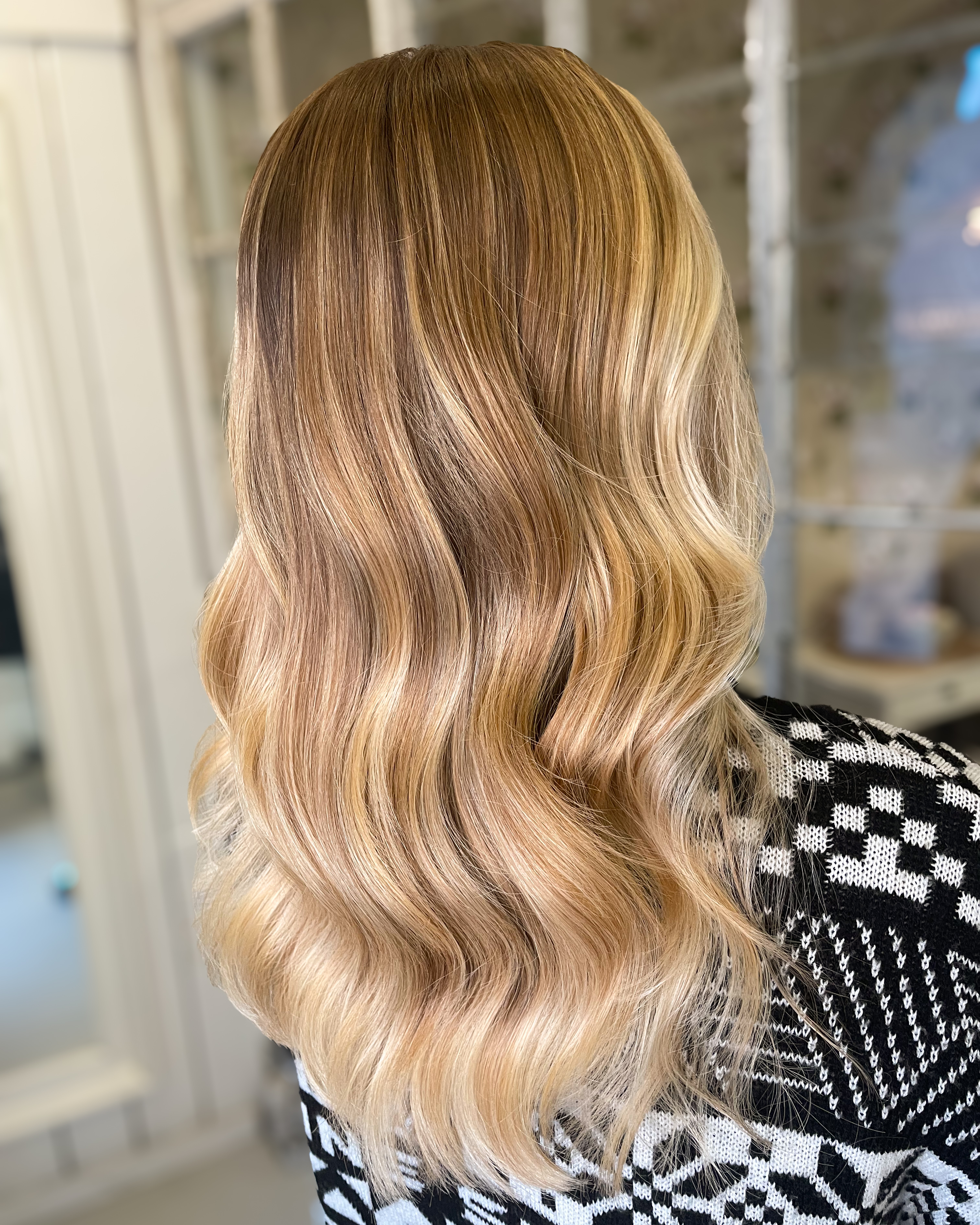 Toffee blonde hair color 💫