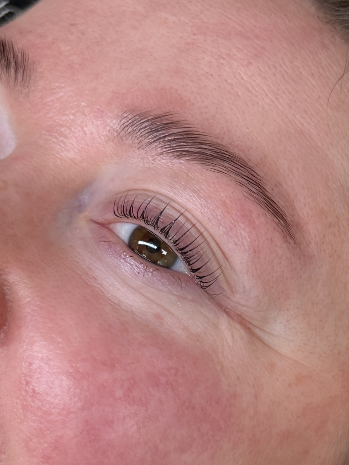 Lashlift browlift före efter