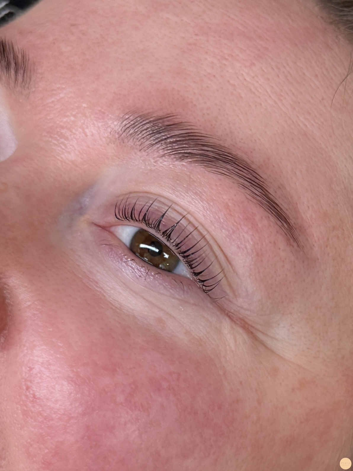 Lashlift browlift före efter