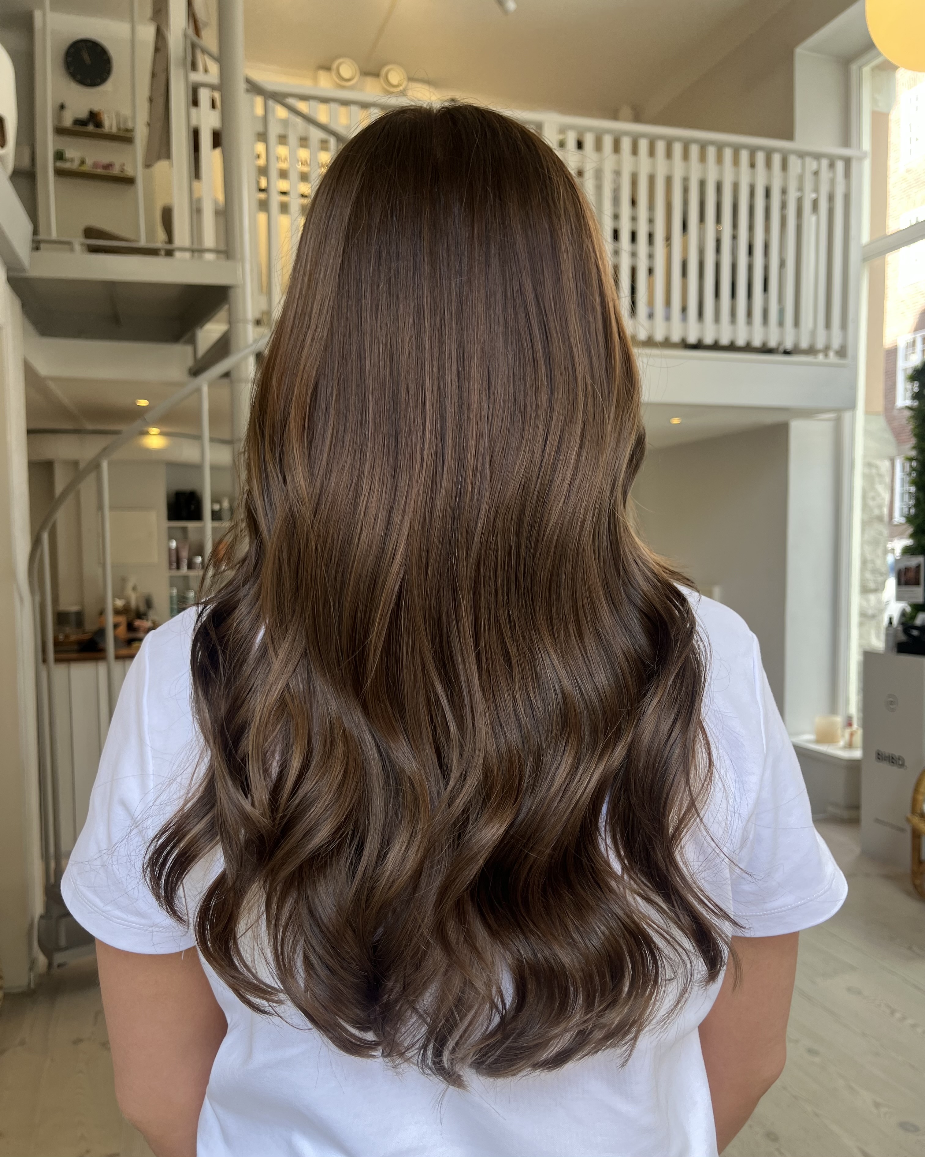 Höstig brun hårfärg