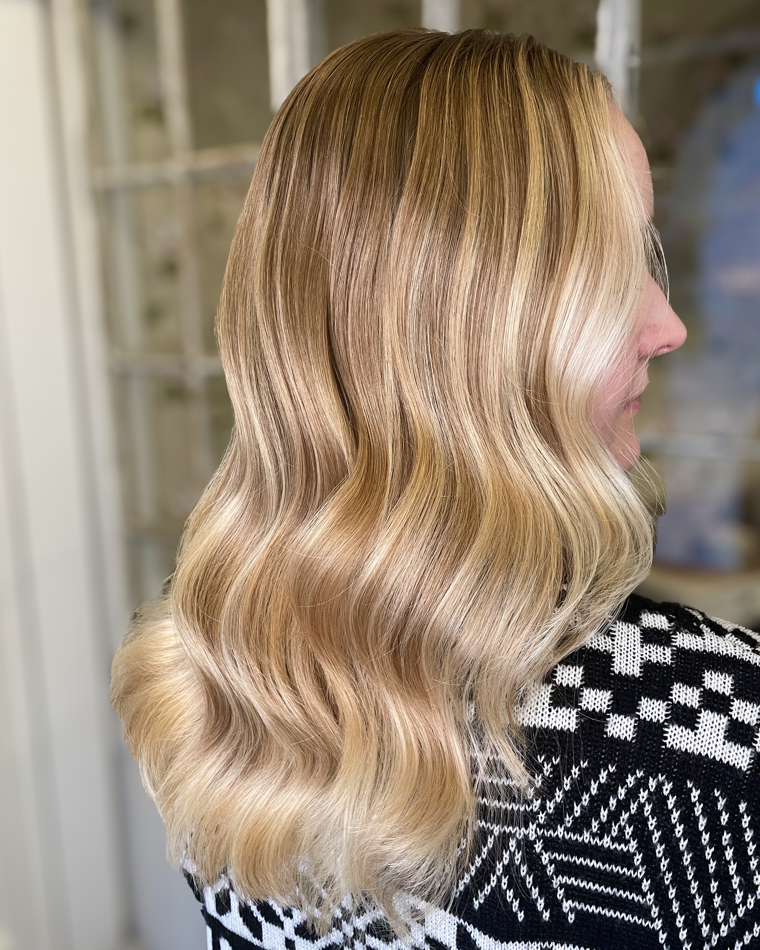 Toffee blonde hair color 💫