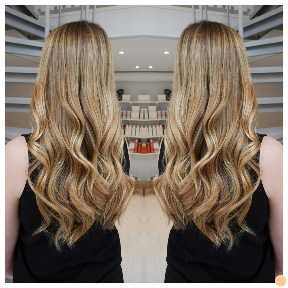 Golden balayage