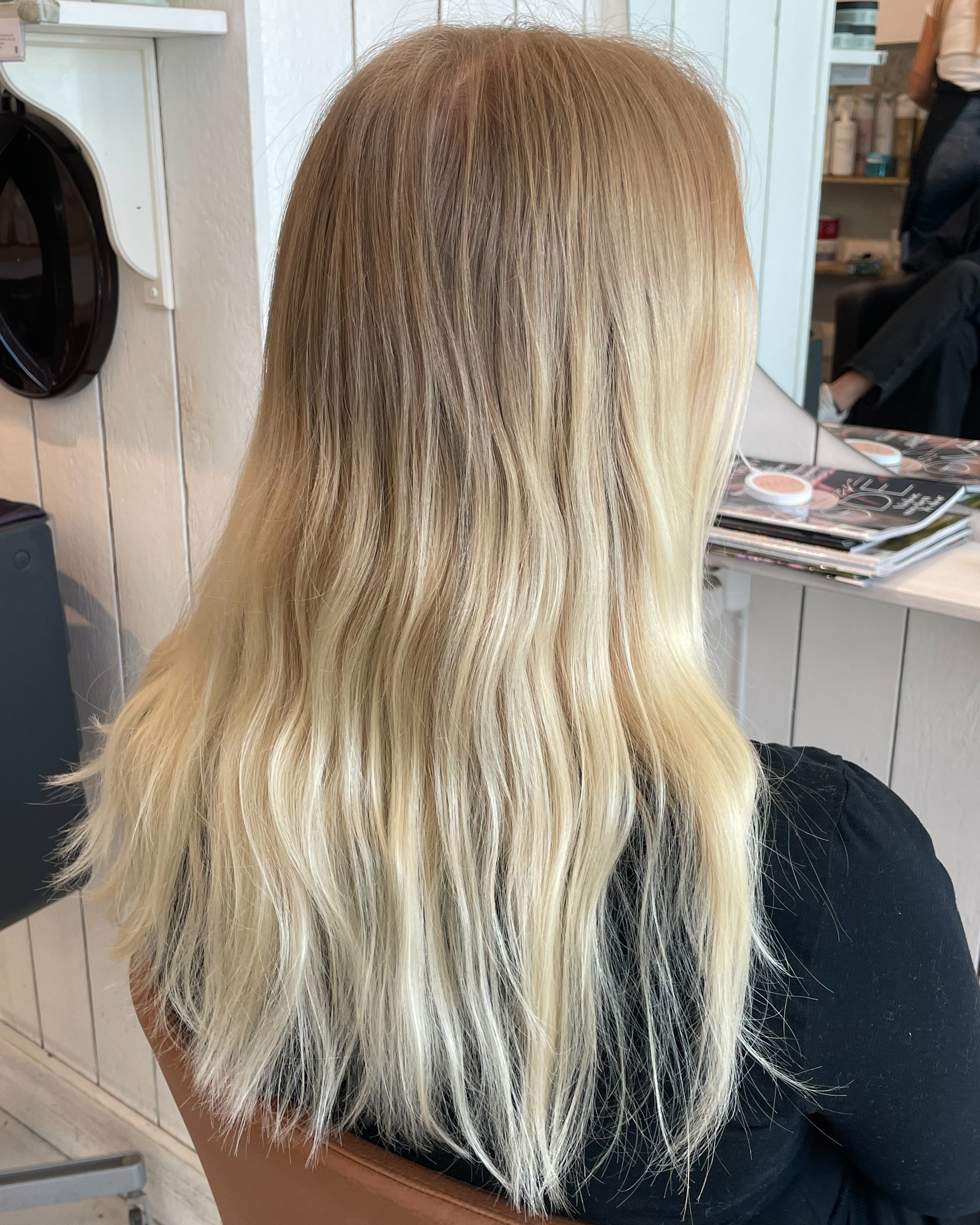 Beige blond hårfärg
