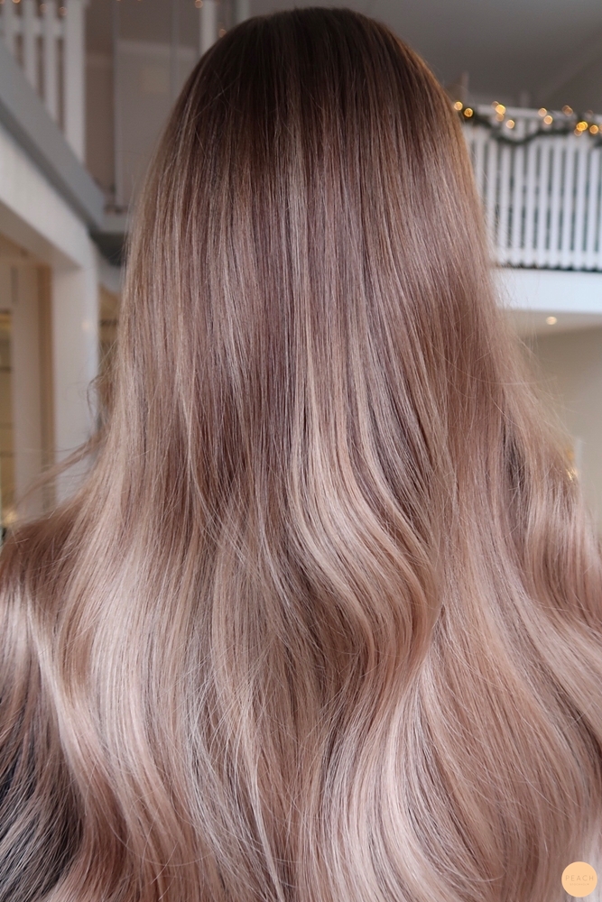 Soft balayage brown hair
